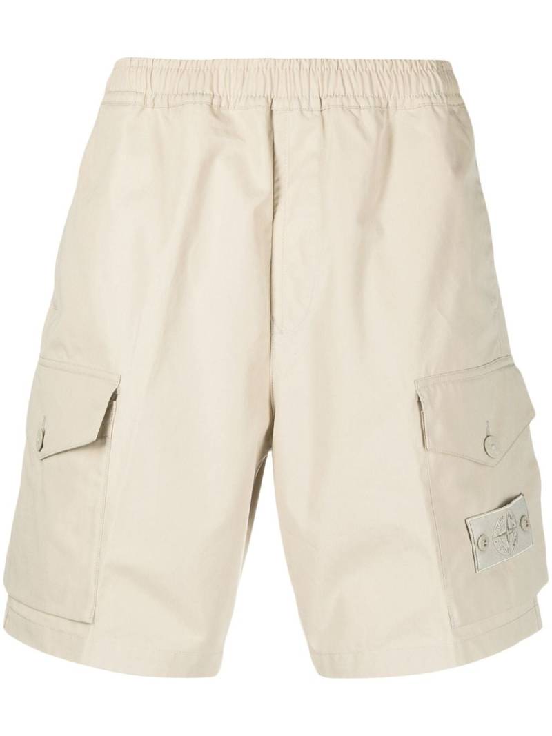 Stone Island cotton cargo shorts - Neutrals von Stone Island