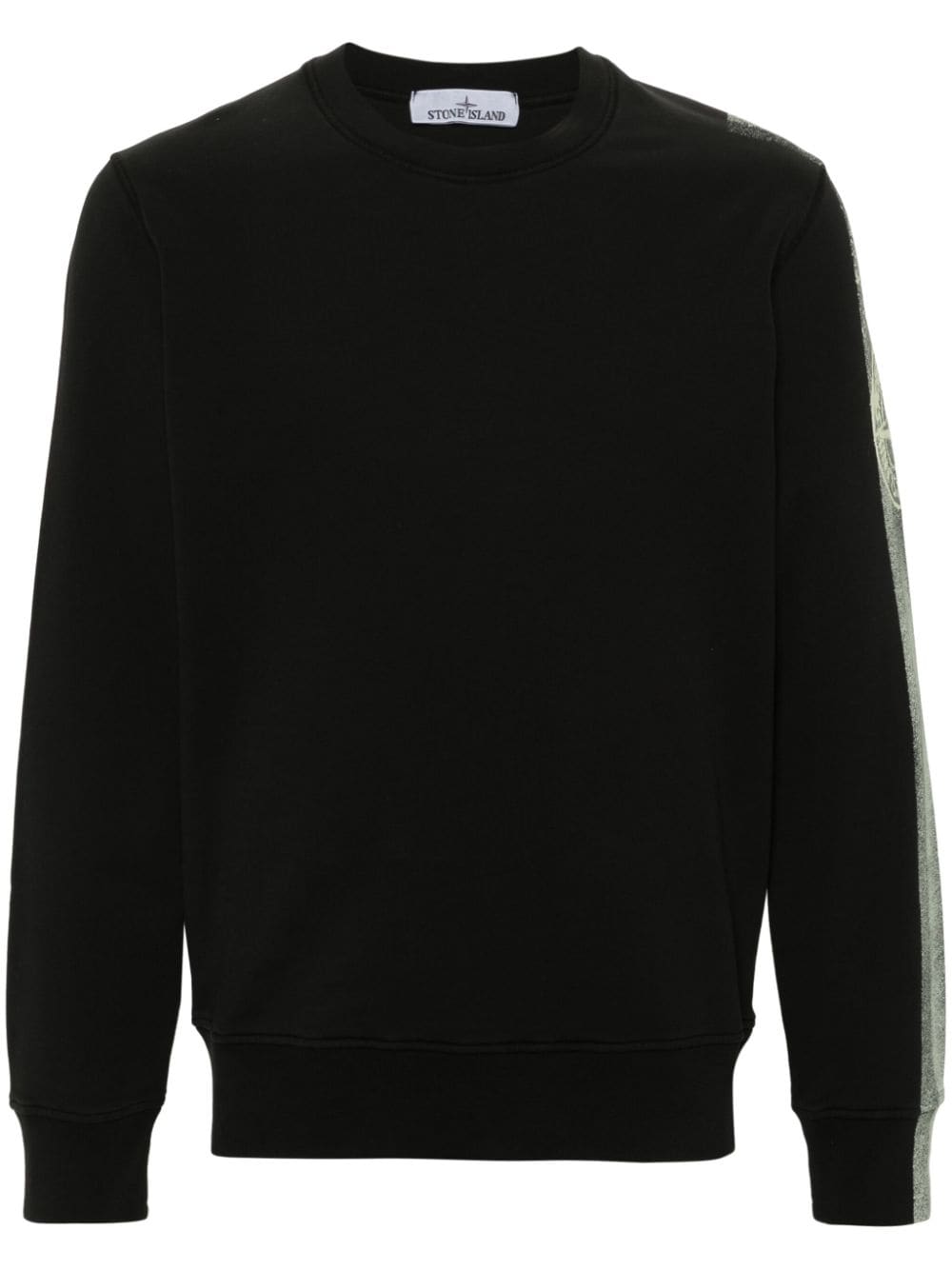 Stone Island Stripes Five-print sweatshirt - Black von Stone Island