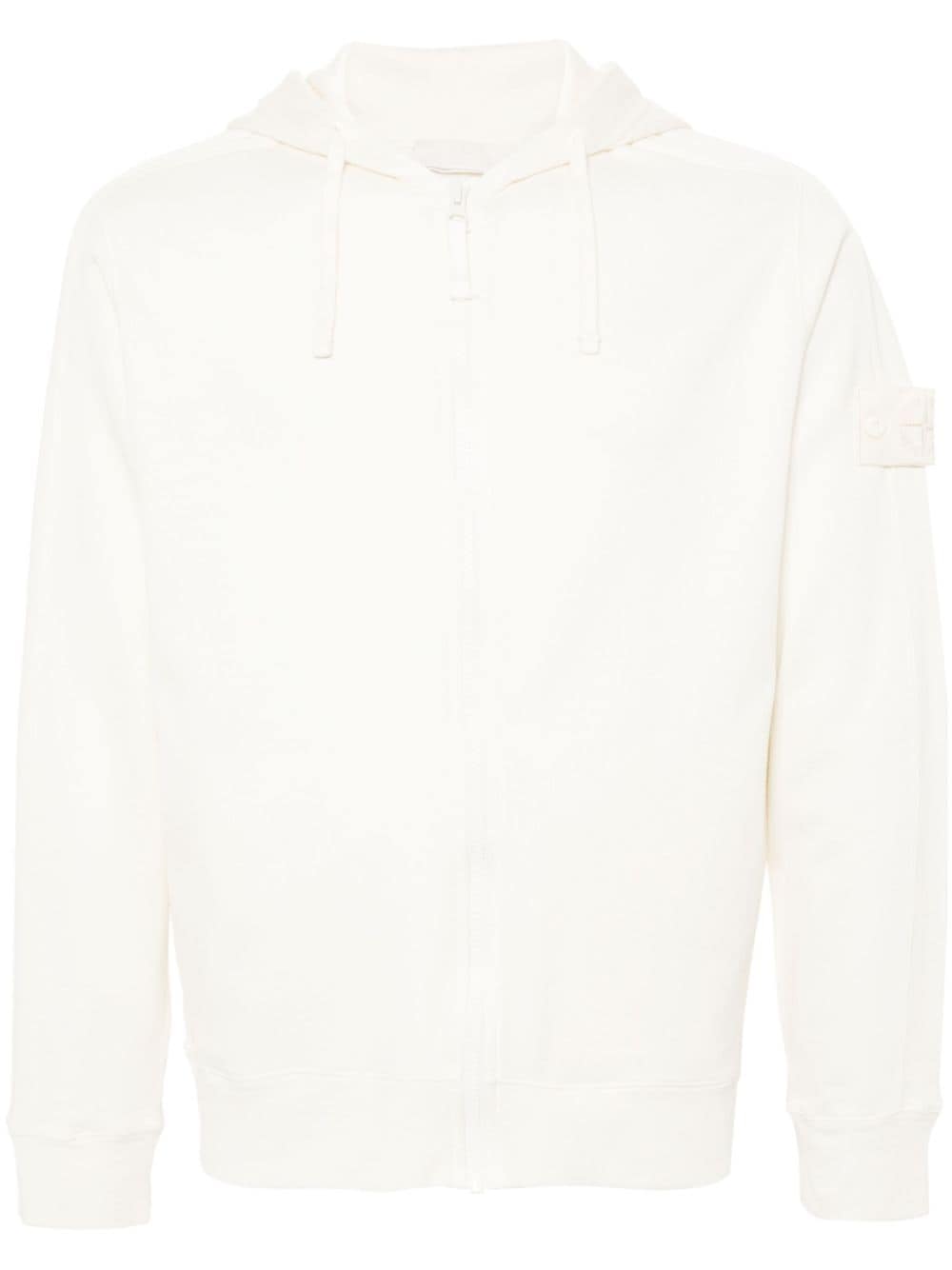 Stone Island fine-knit zip-up hoodie - Neutrals von Stone Island