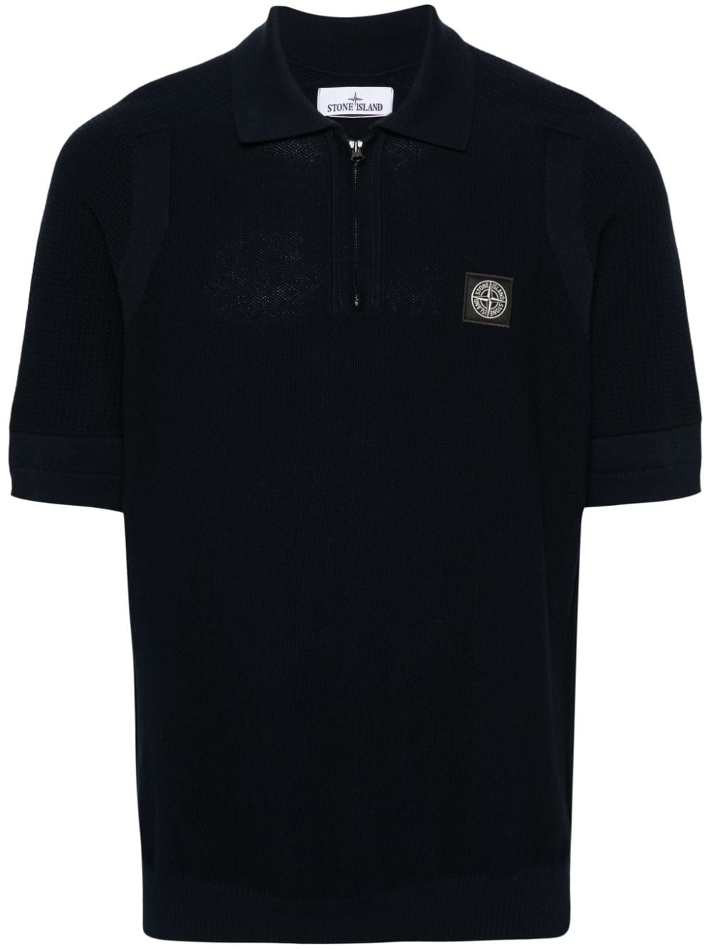 Stone Island knitted cotton polo shirt - Blue von Stone Island