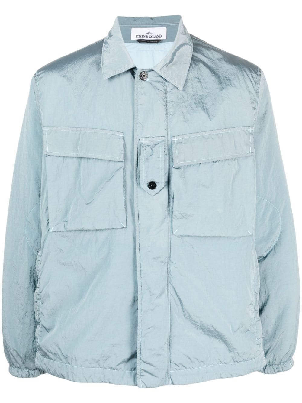 Stone Island lightweight shirt jacket - Blue von Stone Island