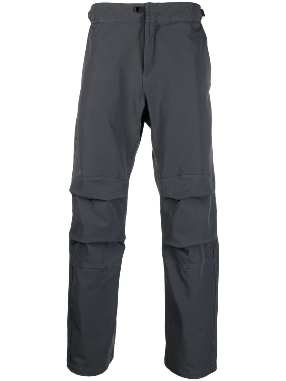 Stone Island logo-embroidered tapered trousers - Blue von Stone Island