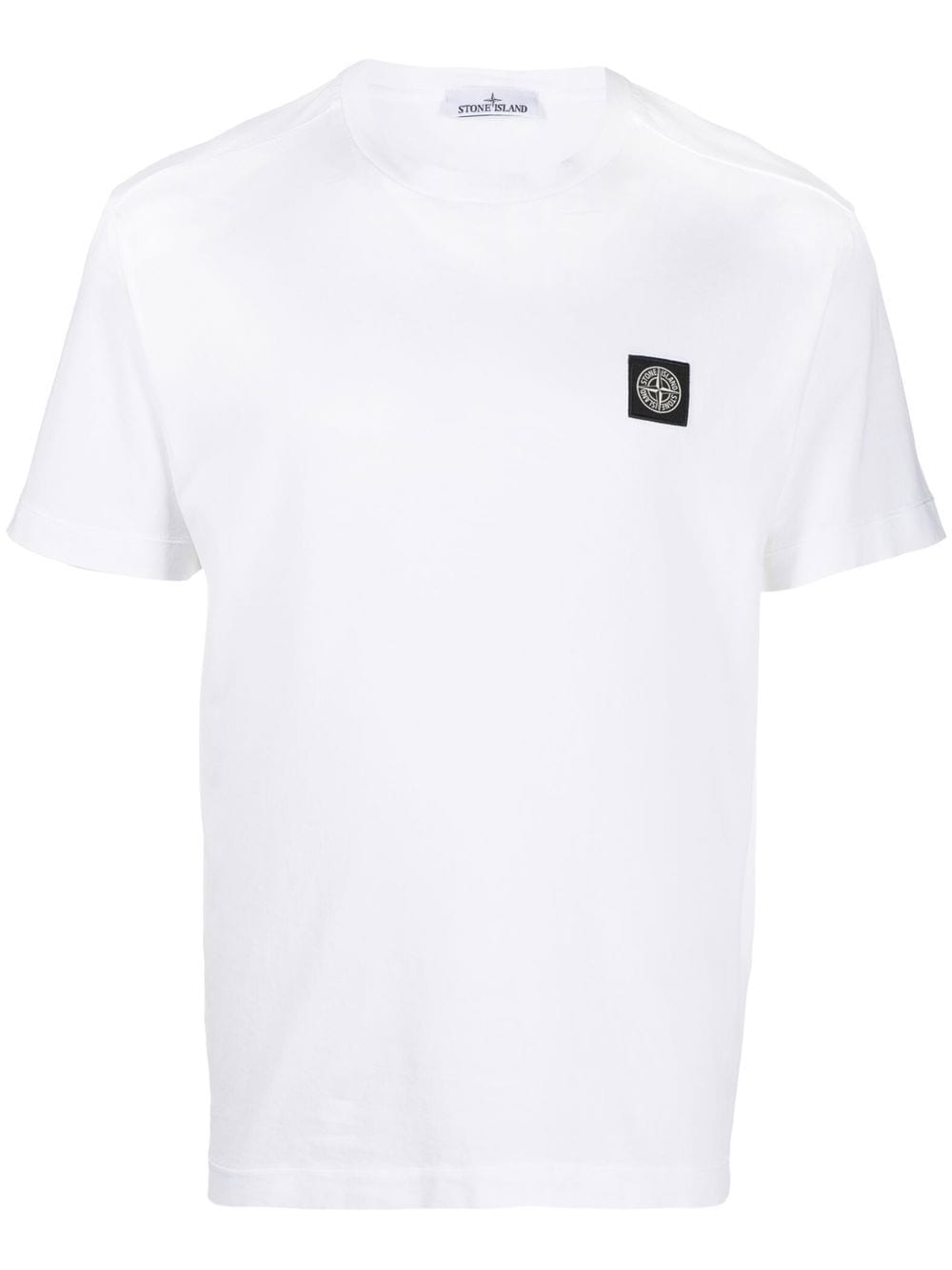 Stone Island logo-patch short-sleeve T-shirt - White von Stone Island