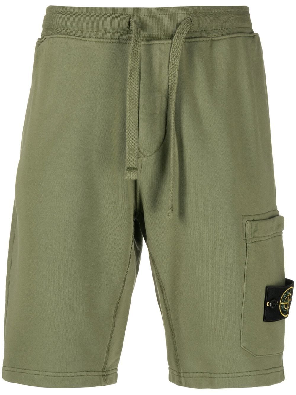 Stone Island logo-patch track shorts - Green von Stone Island