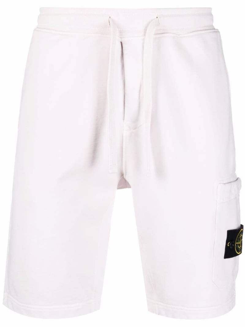 Stone Island Compass badge track shorts - Pink von Stone Island