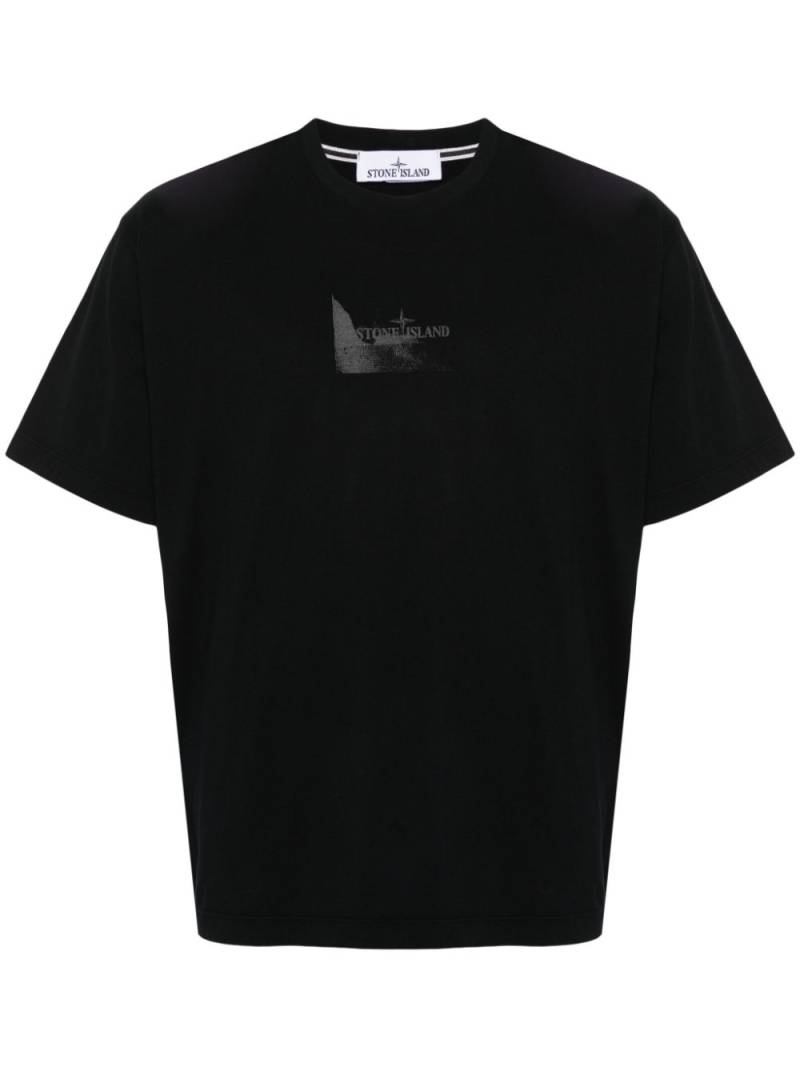 Stone Island logo-print cotton T-shirt - Black von Stone Island