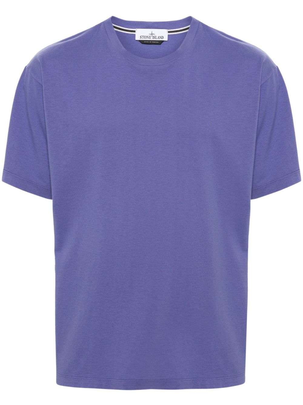 Stone Island logo-print cotton T-shirt - Purple von Stone Island