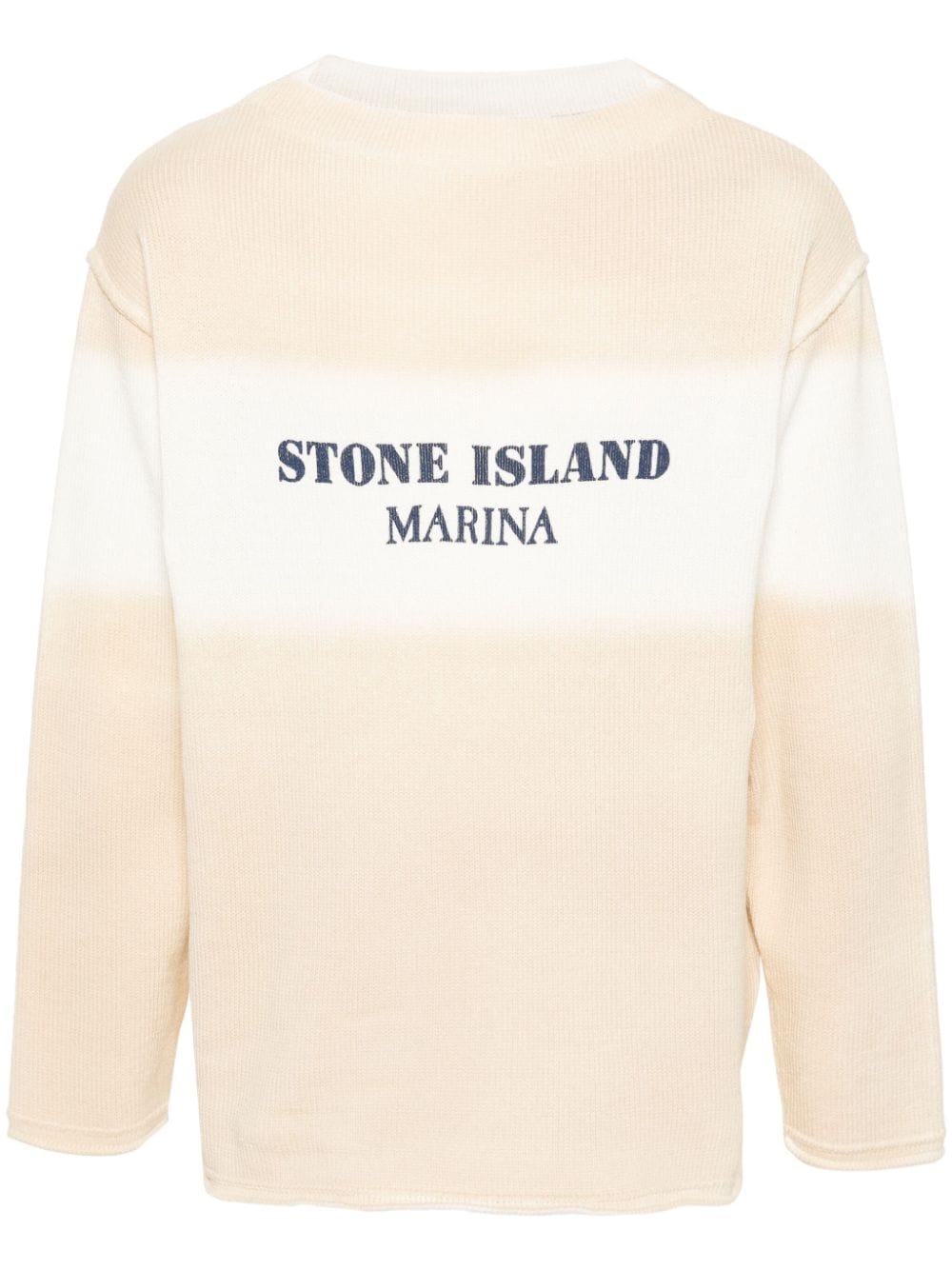 Stone Island logo-print cotton jumper - Neutrals von Stone Island