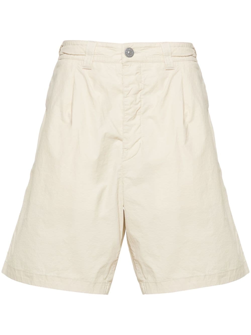 Stone Island mid-rise cotton bermuda shorts - Neutrals von Stone Island