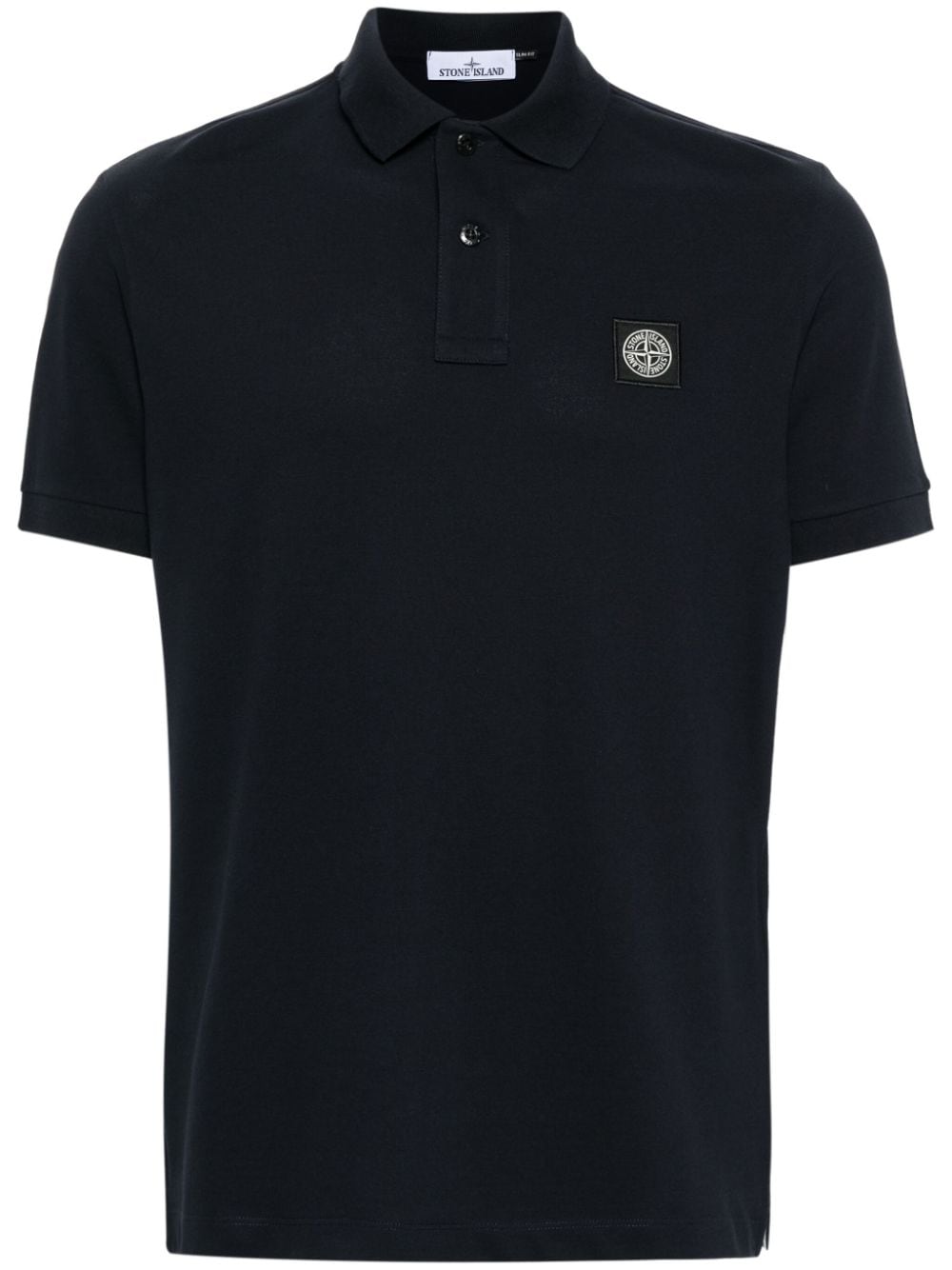 Stone Island piqué cotton polo shirt - Blue von Stone Island