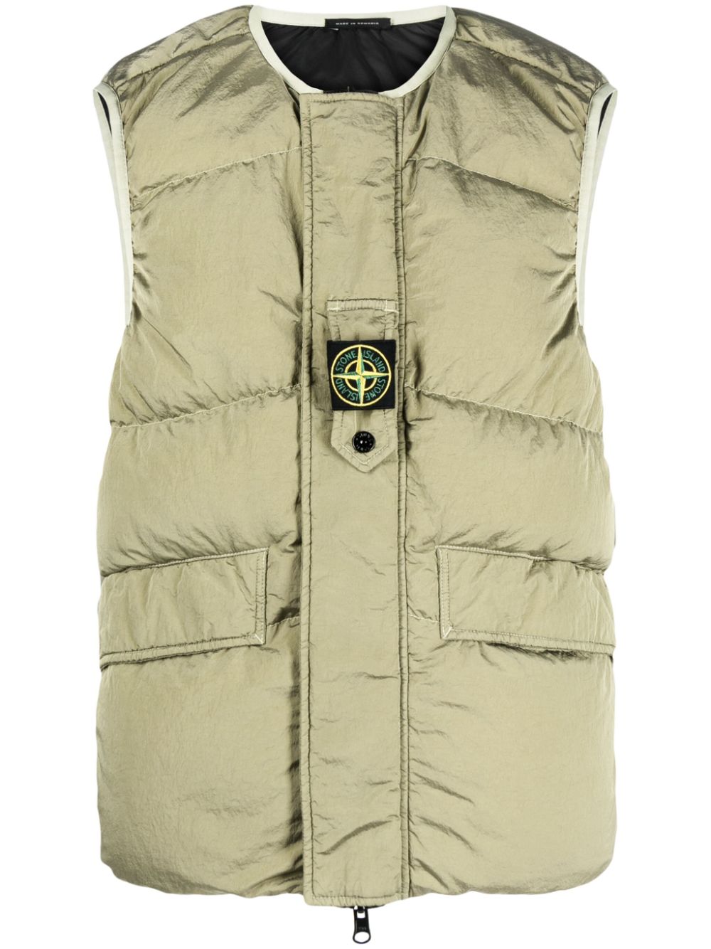 Stone Island reversible quilted gilet - Green von Stone Island