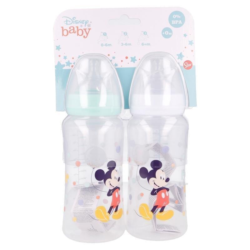 Babyflasche 360 Ml 2er Set - Mickey Mouse Unisex  350ml von Stor