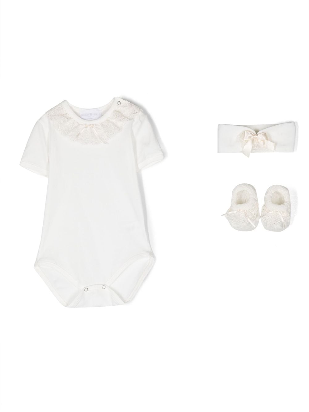 Story Loris lace-collar body set - Neutrals von Story Loris