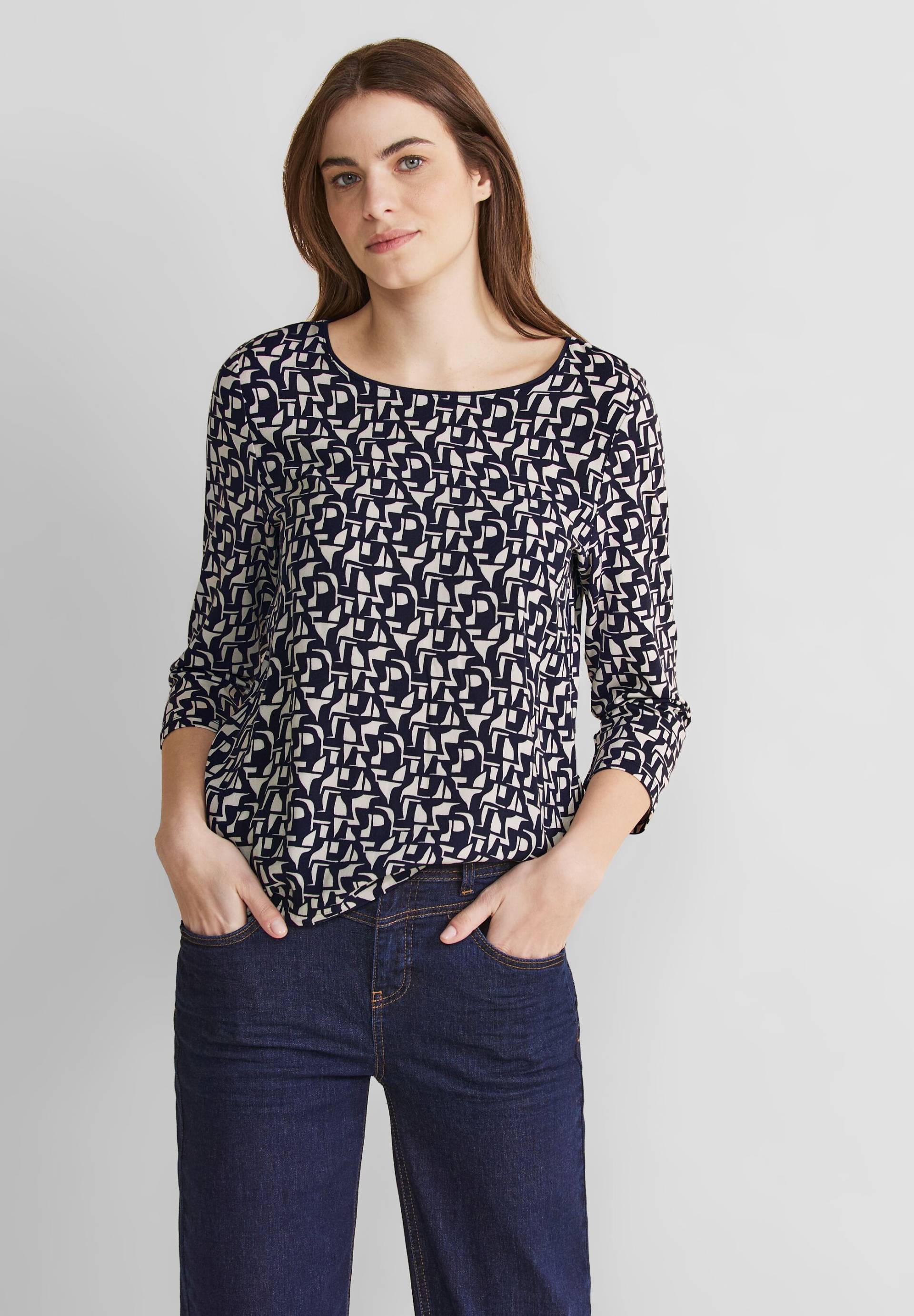 STREET ONE 3/4-Arm-Shirt, mit Allover-Muster von Street One