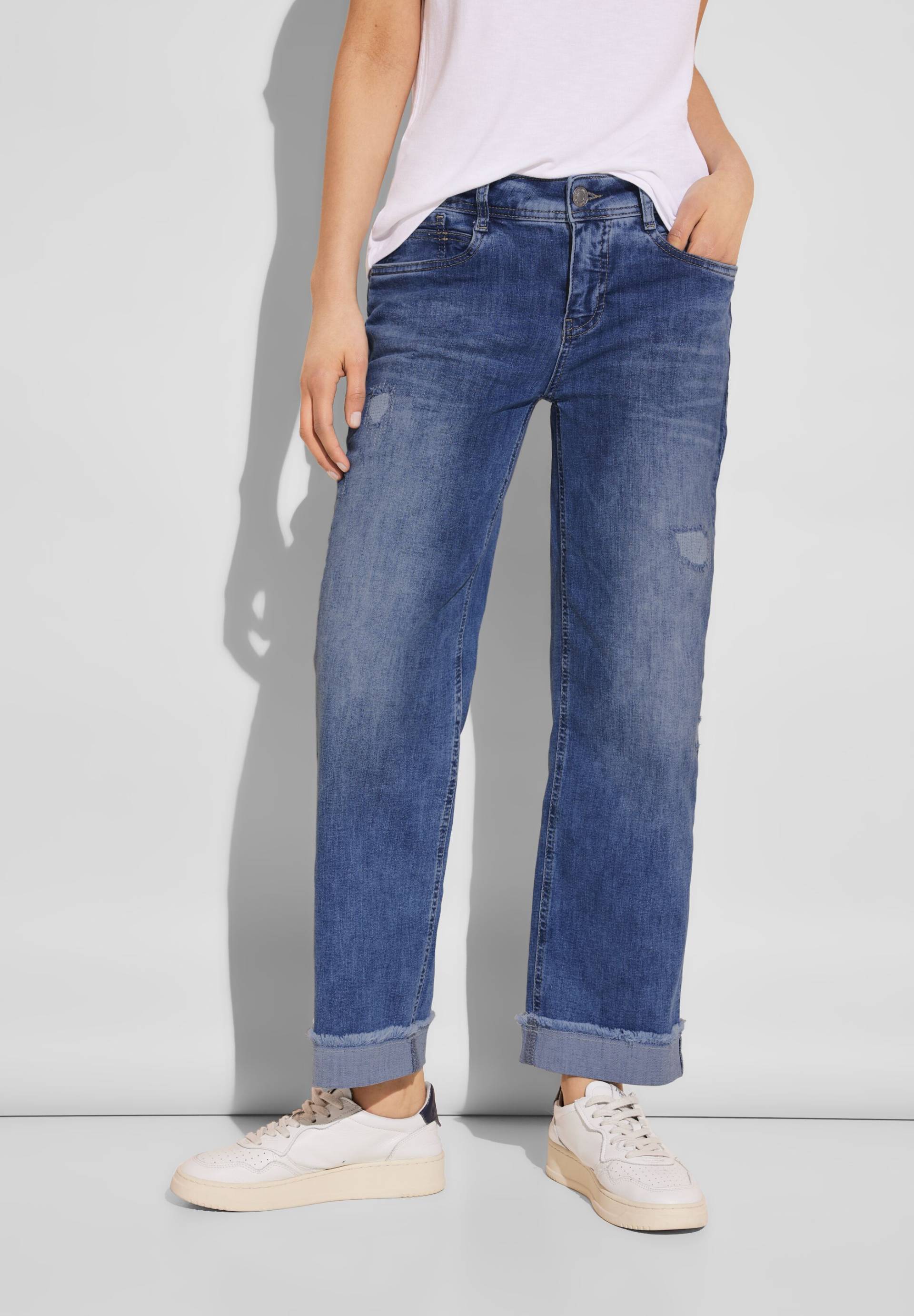 STREET ONE Comfort-fit-Jeans, im Destroyed-Look von Street One