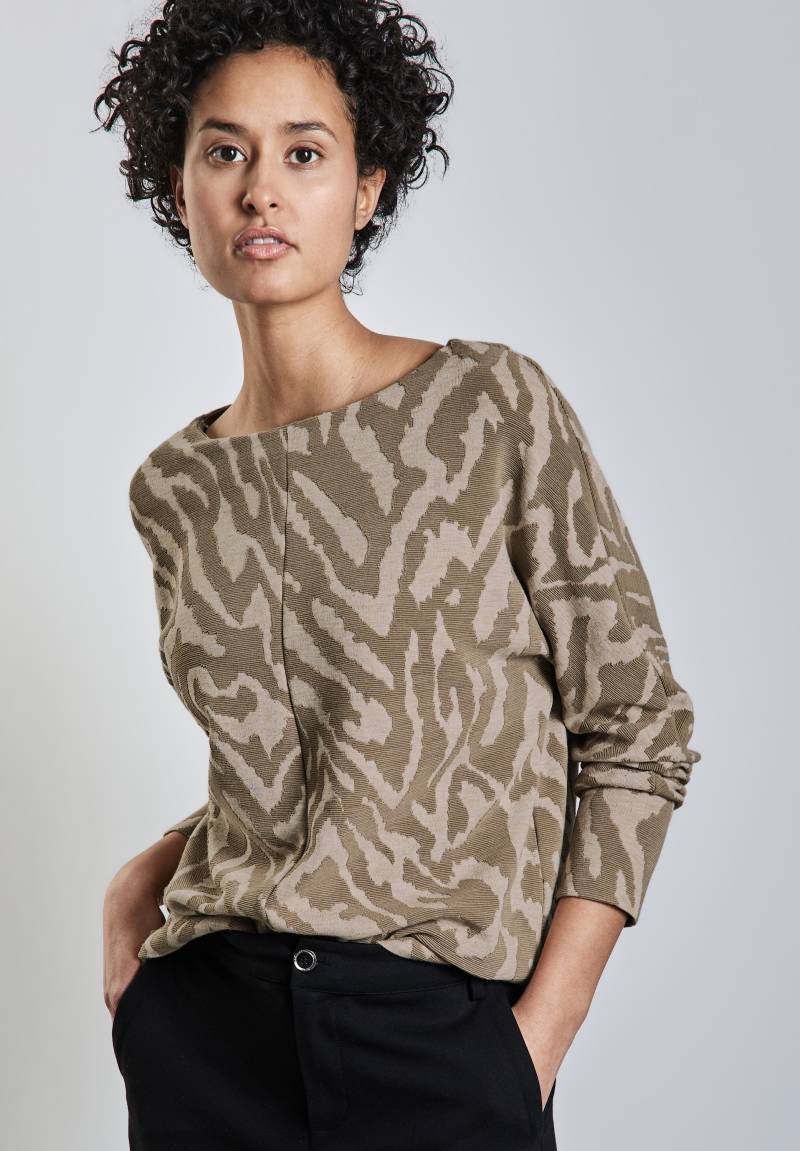 STREET ONE Jacquardpullover, mit Two-Tone Jacquard von Street One