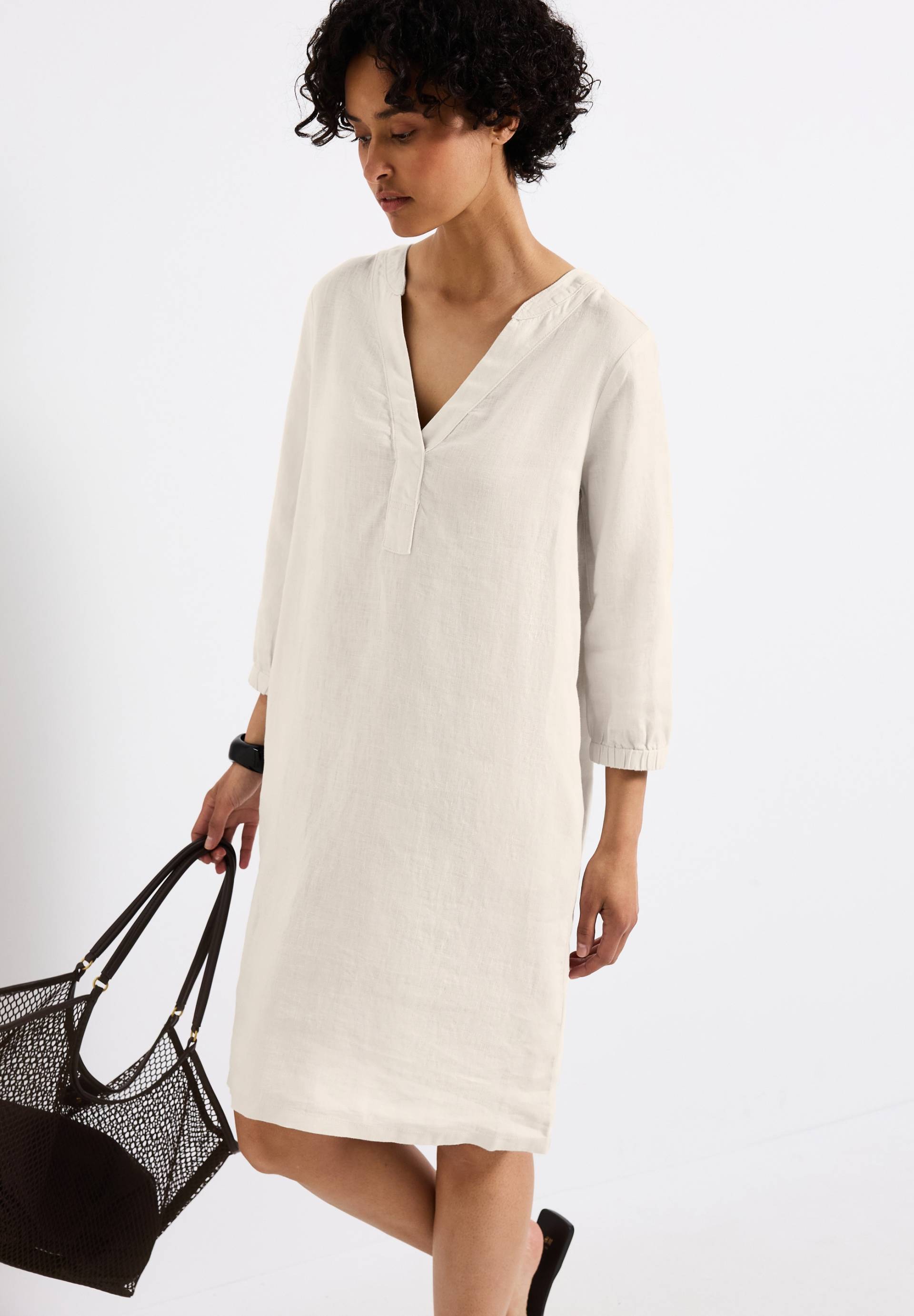 STREET ONE Midikleid, 3/4-Arm aus Leinen STREET ONE Midikleid, 3/4-Arm aus Leinen von Street One