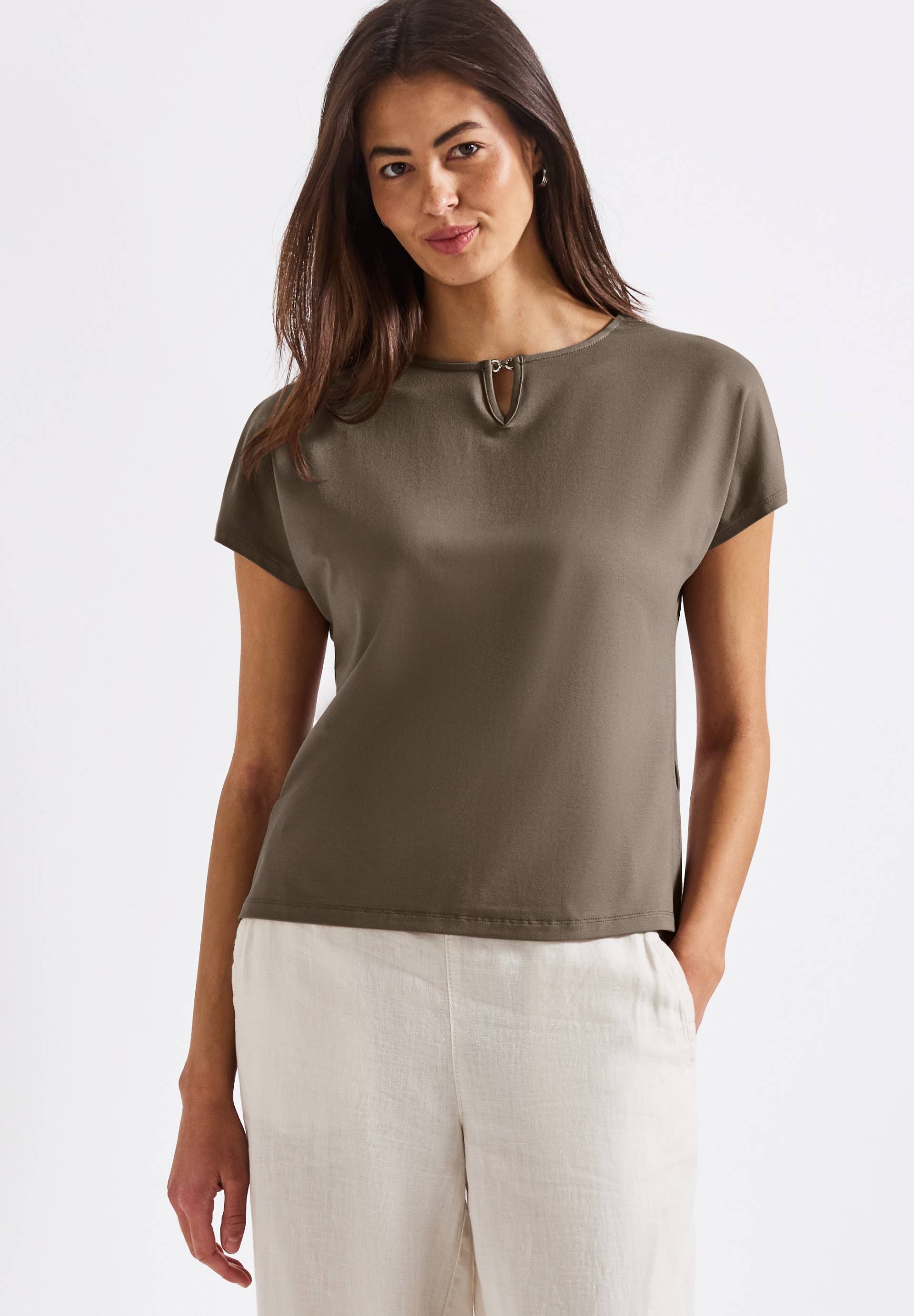STREET ONE Shirttop, mit Cut-Out Detail STREET ONE Shirttop, mit Cut-Out Detail von Street One