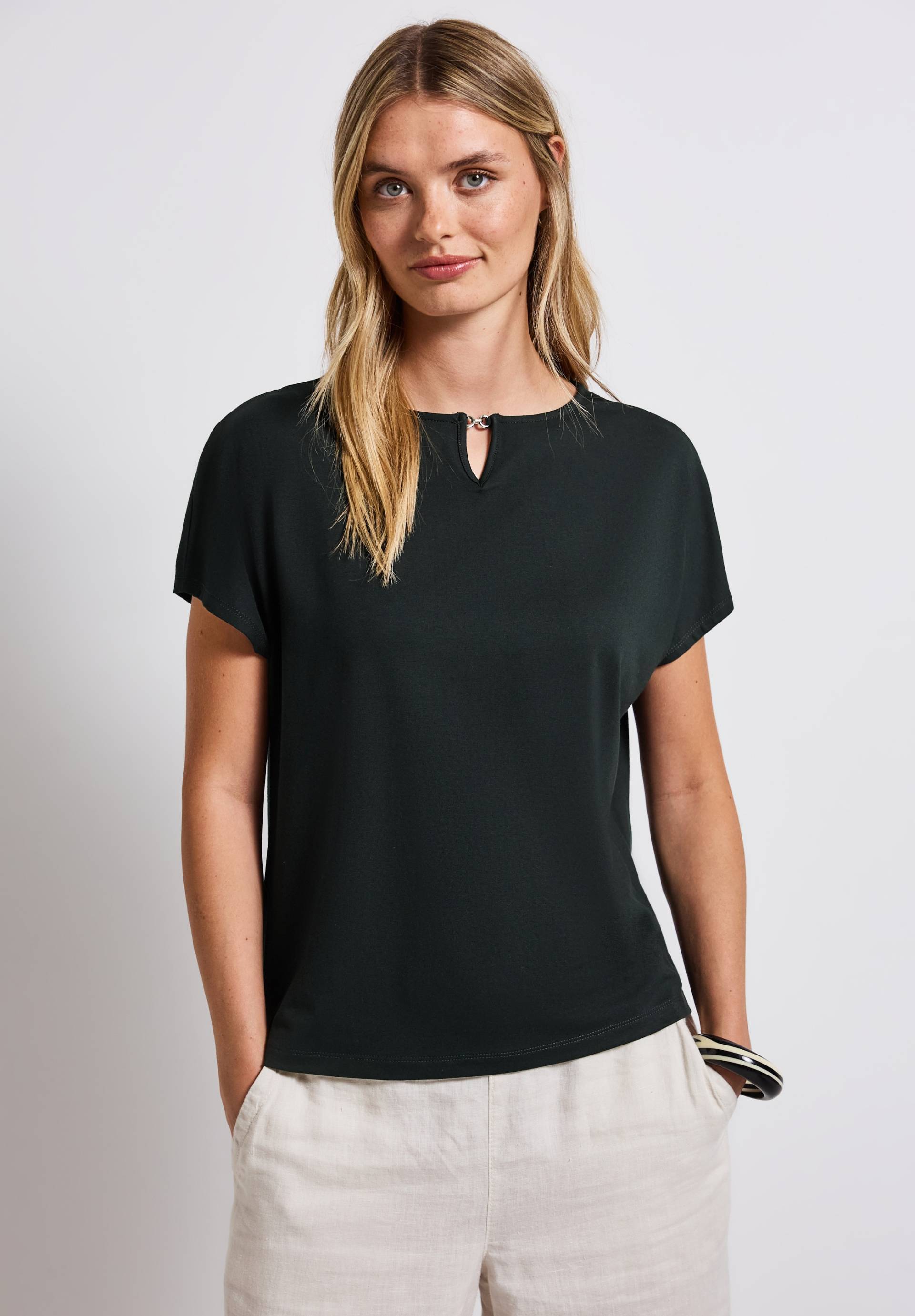STREET ONE Shirttop, mit Cut-Out Detail von Street One