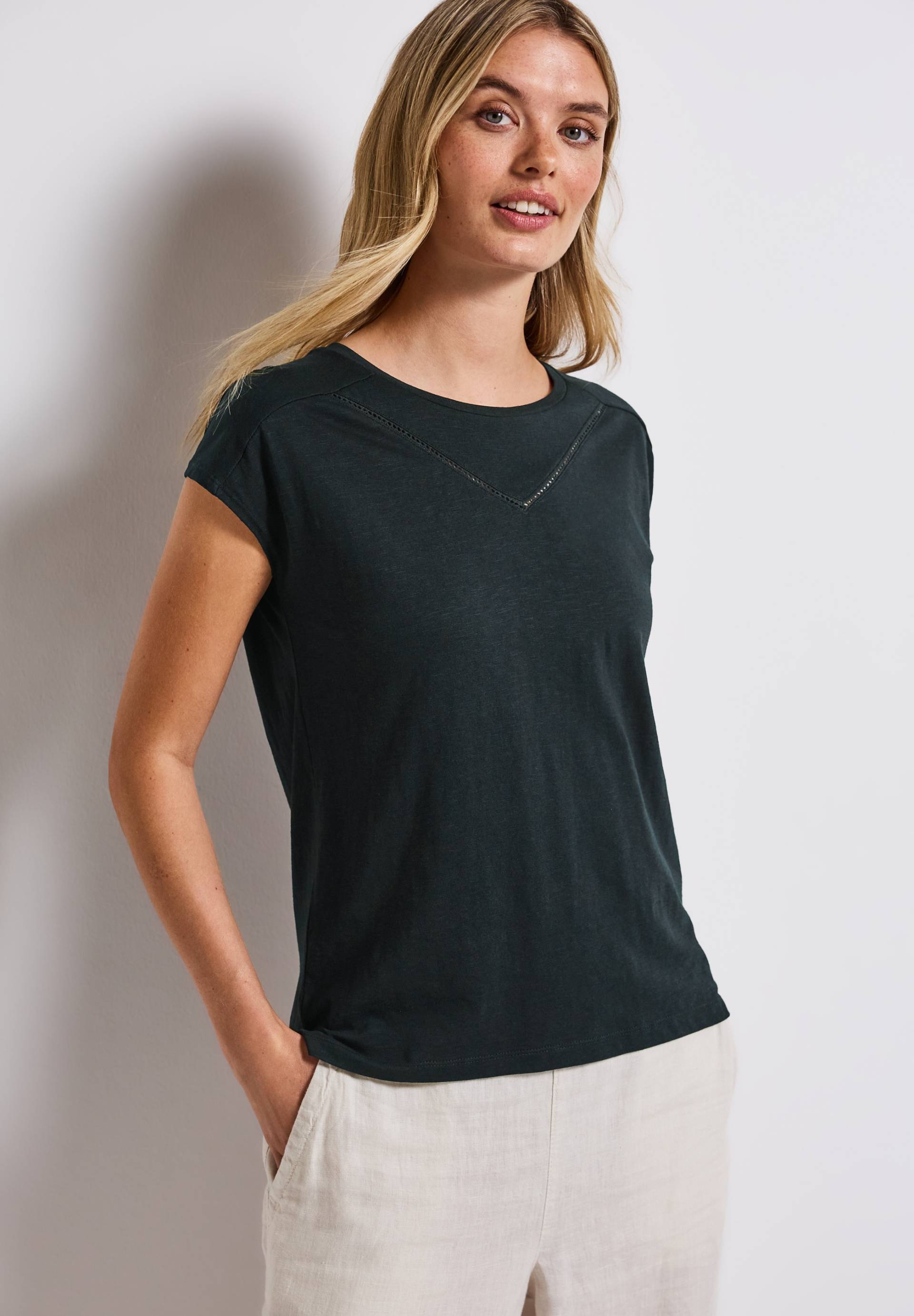 STREET ONE Shirttop, mit Deko-Tape STREET ONE Shirttop, mit Deko-Tape von Street One