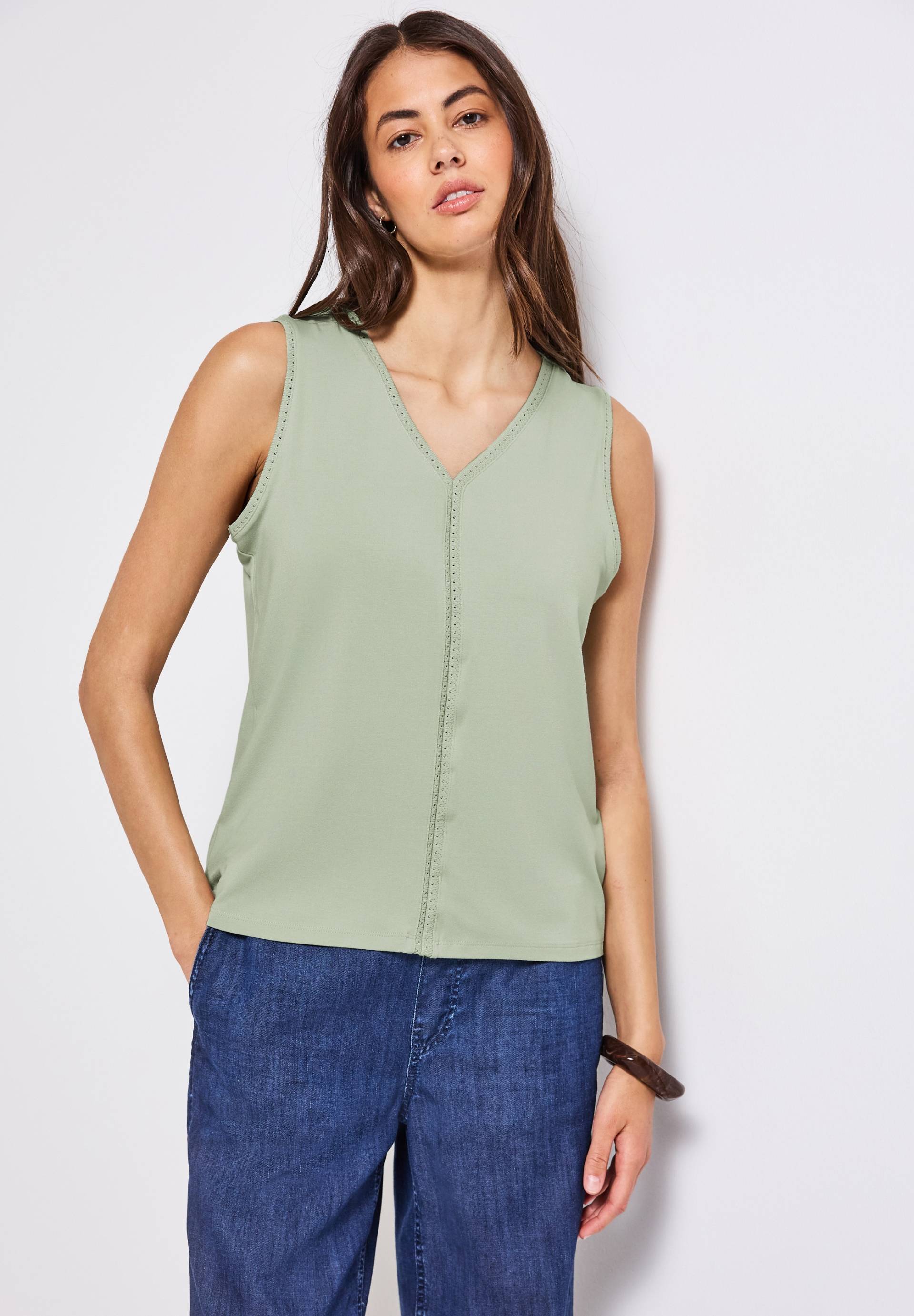 STREET ONE Shirttop, mit Häkel Details von Street One
