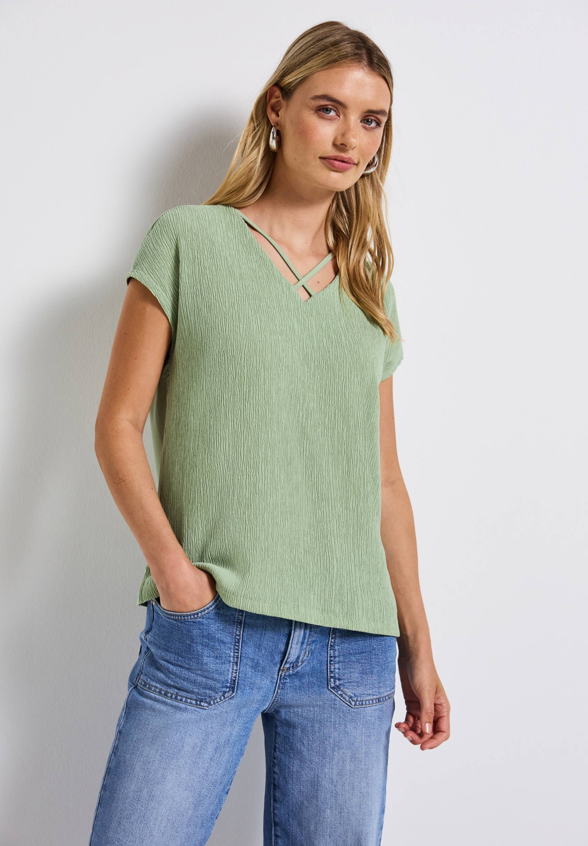 STREET ONE Shirttop, mit Struktur STREET ONE Shirttop, mit Struktur von Street One