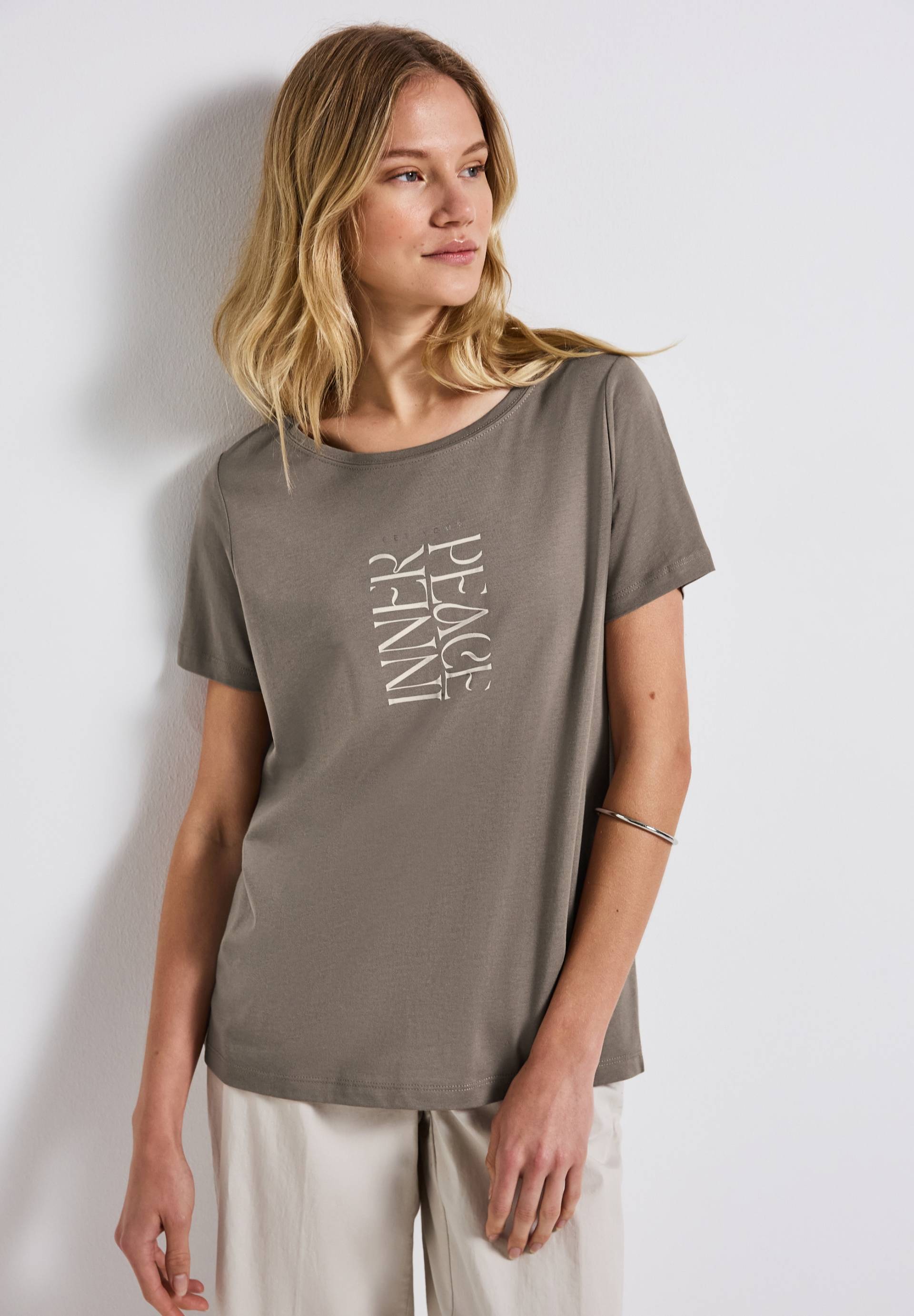 STREET ONE Shirttop, mit Wording Print STREET ONE Shirttop, mit Wording Print von Street One
