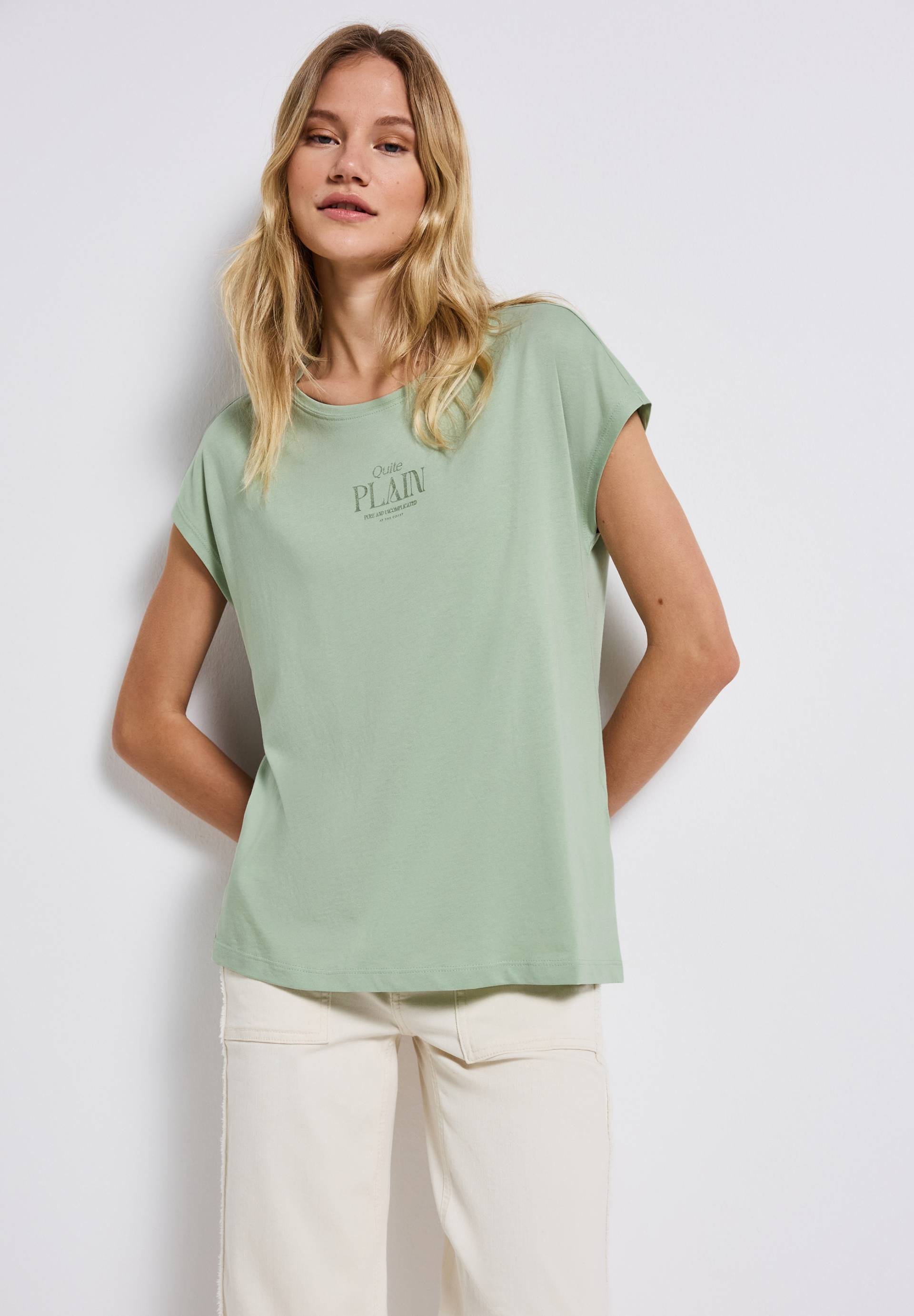 STREET ONE Shirttop, mit Wording Print STREET ONE Shirttop, mit Wording Print von Street One