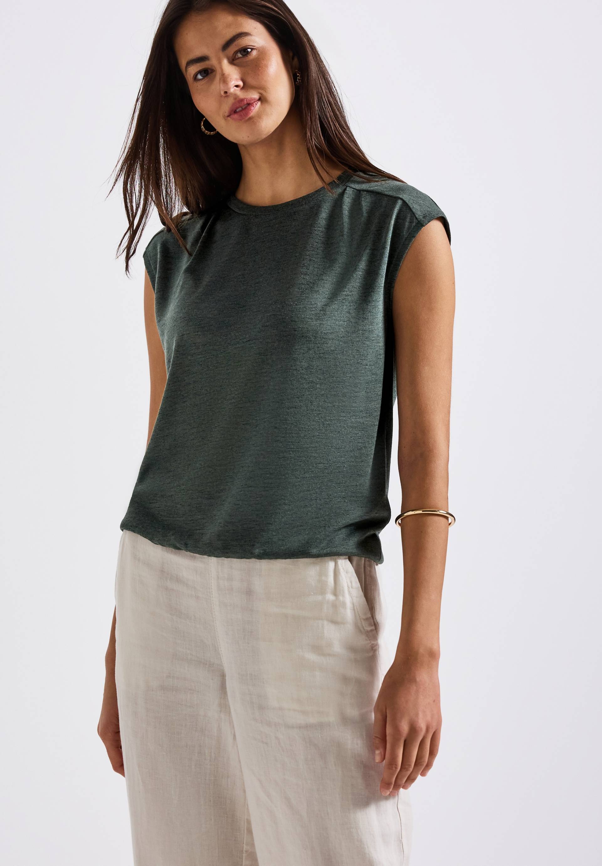 STREET ONE Shirttop »Style Lea«, mit elastischem Bund STREET ONE Shirttop »Style Lea«, mit elastischem Bund von Street One