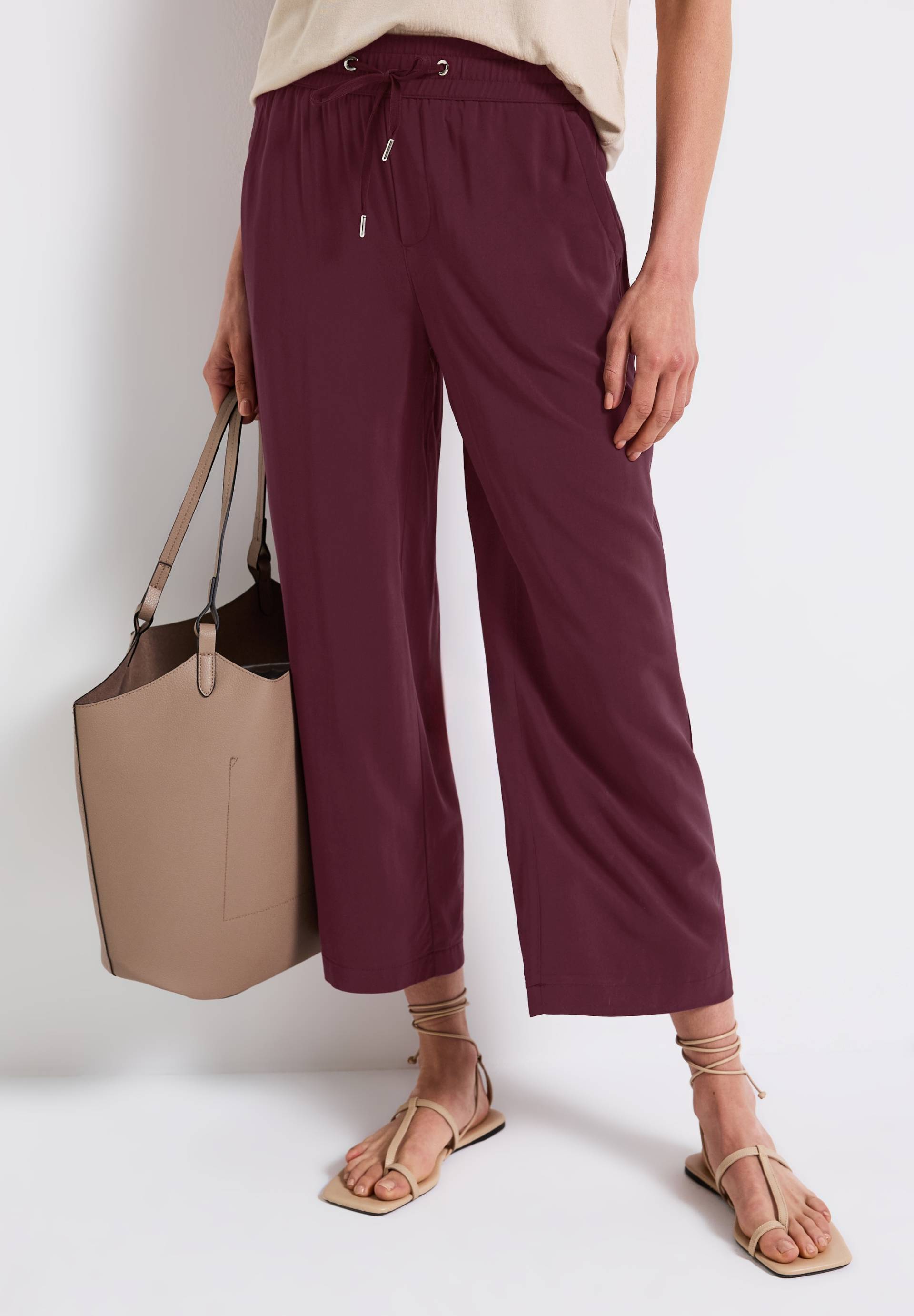 STREET ONE Stoffhose »Style Emee«, mit elastischem Bund mit Tunnelzug von Street One