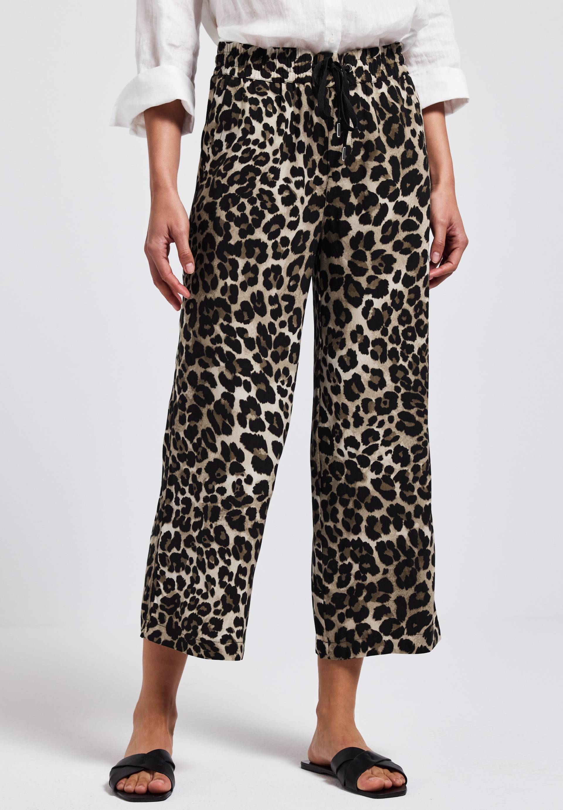 STREET ONE Stoffhose »Style Emee«, mit elastischem Bund und Tunnelzug, mit grafischem Muster von Street One