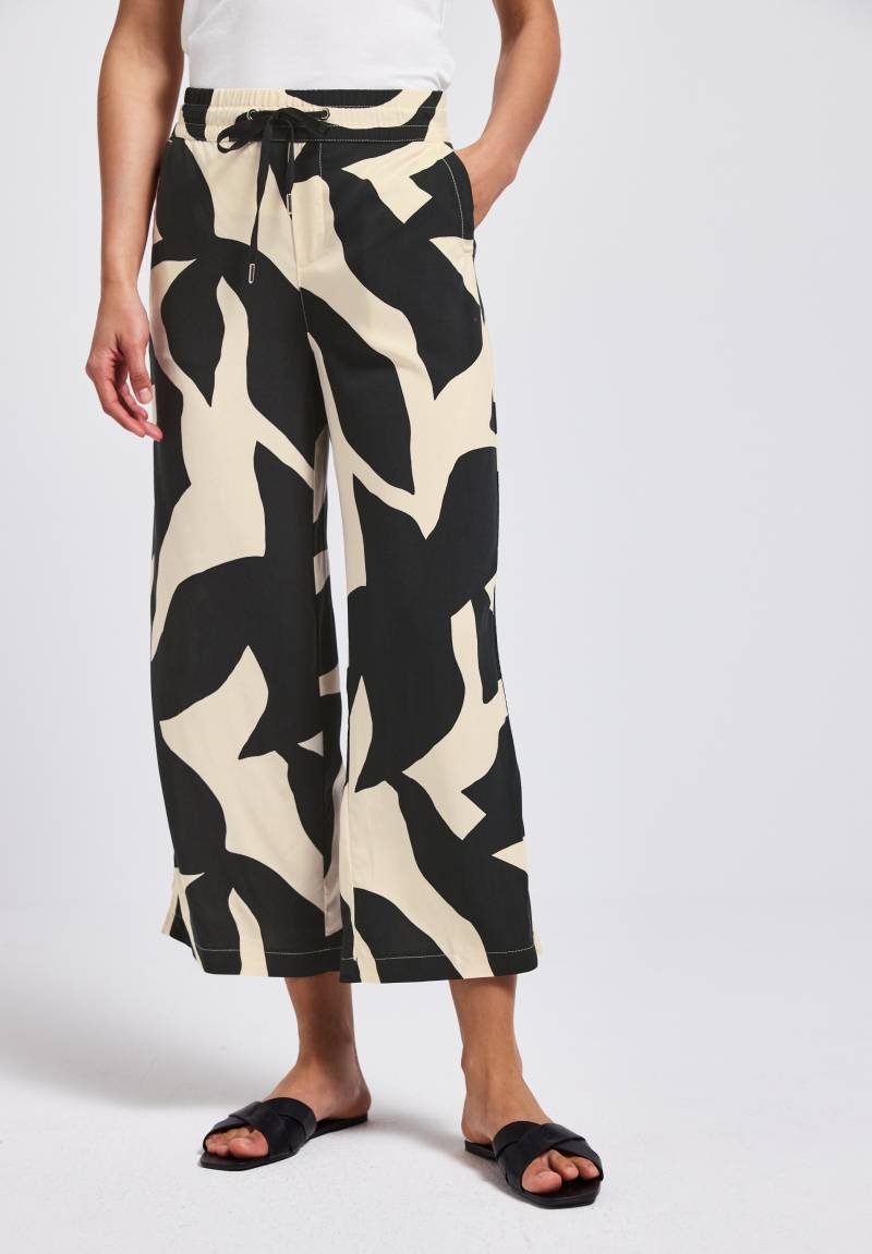 STREET ONE Stoffhose »Style Emee«, mit elastischem Bund und Tunnelzug, mit grafischem Muster von Street One
