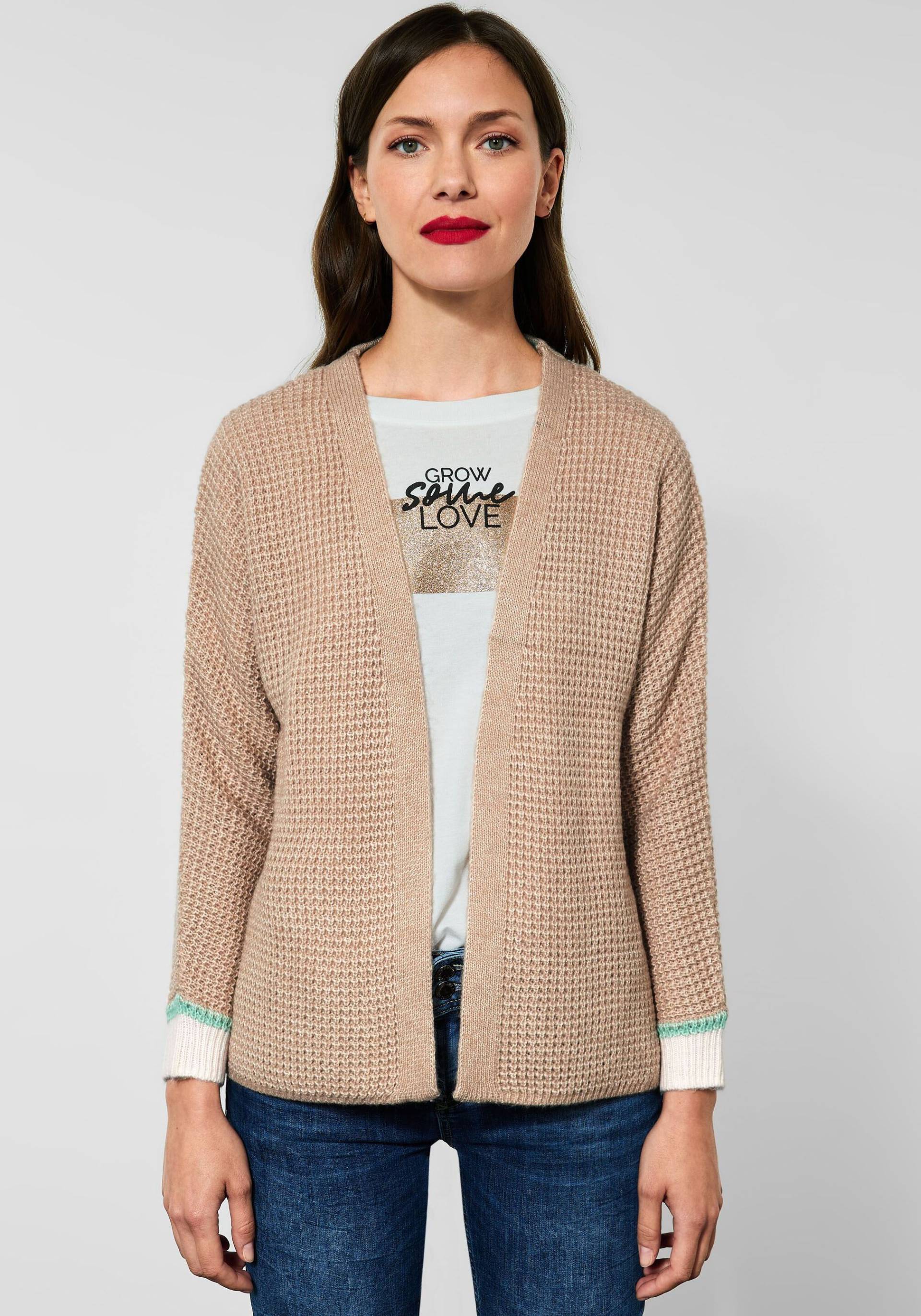 STREET ONE Strickjacke, mit Waffelstruktur von Street One