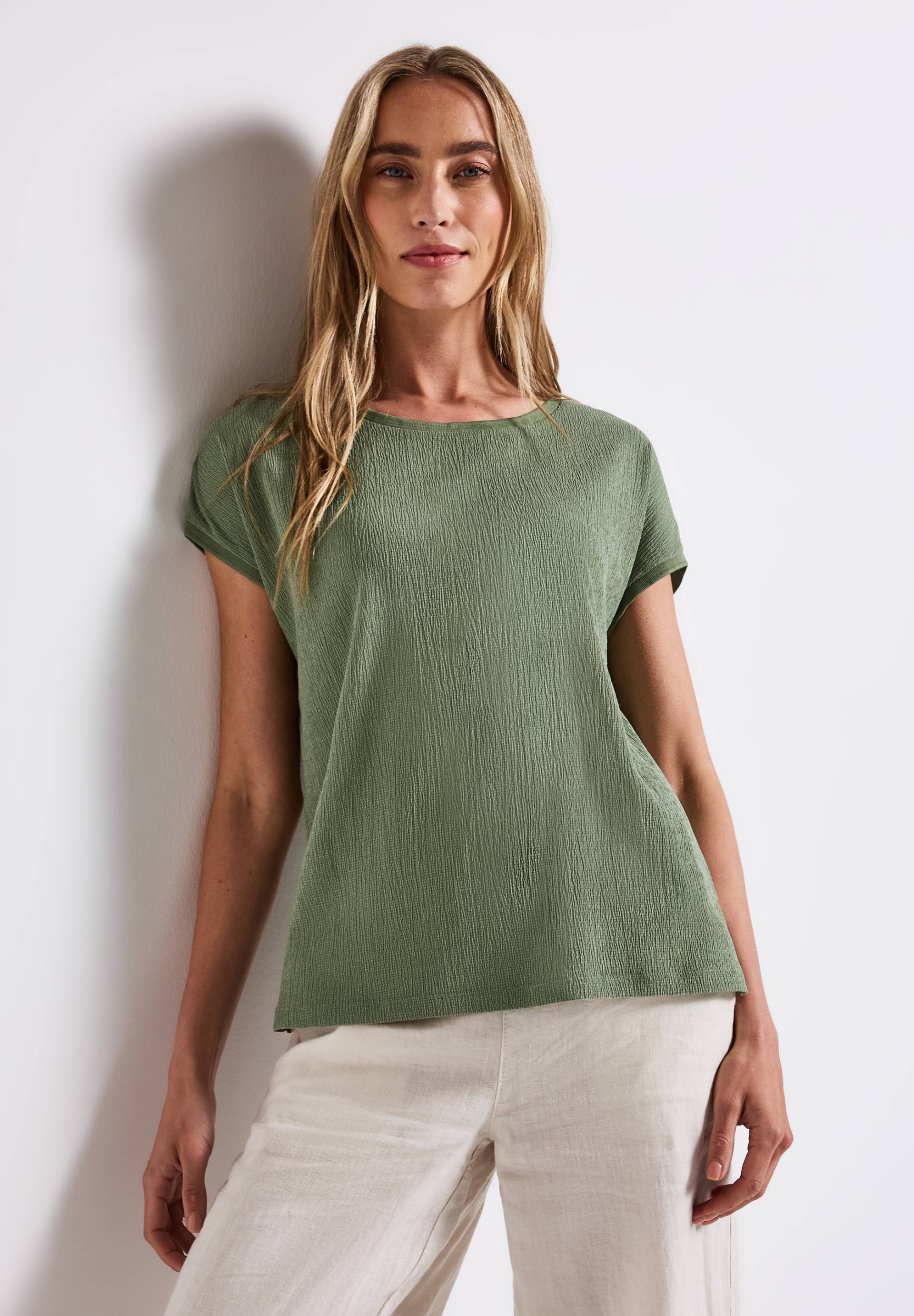 STREET ONE T-Shirt, im Struktur-Mix STREET ONE T-Shirt, im Struktur-Mix von Street One
