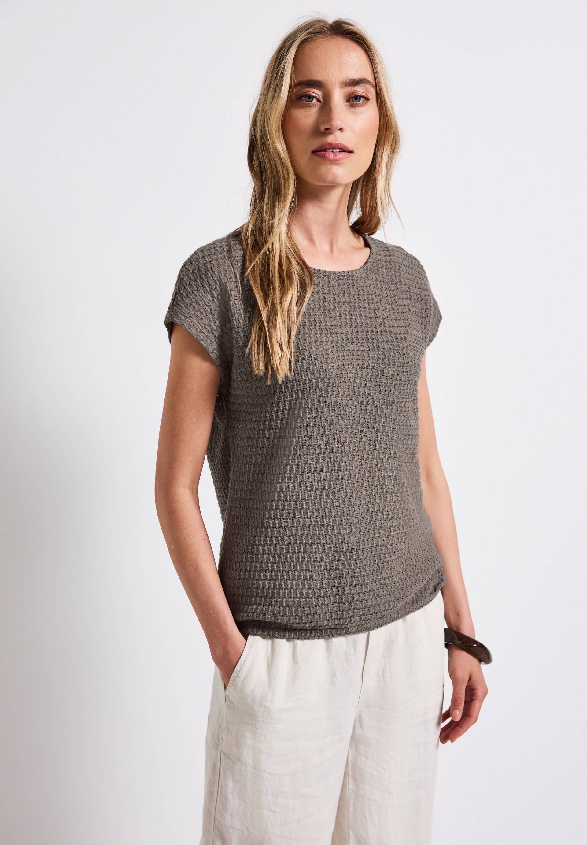 STREET ONE T-Shirt, in Struktur-Optik STREET ONE T-Shirt, in Struktur-Optik von Street One