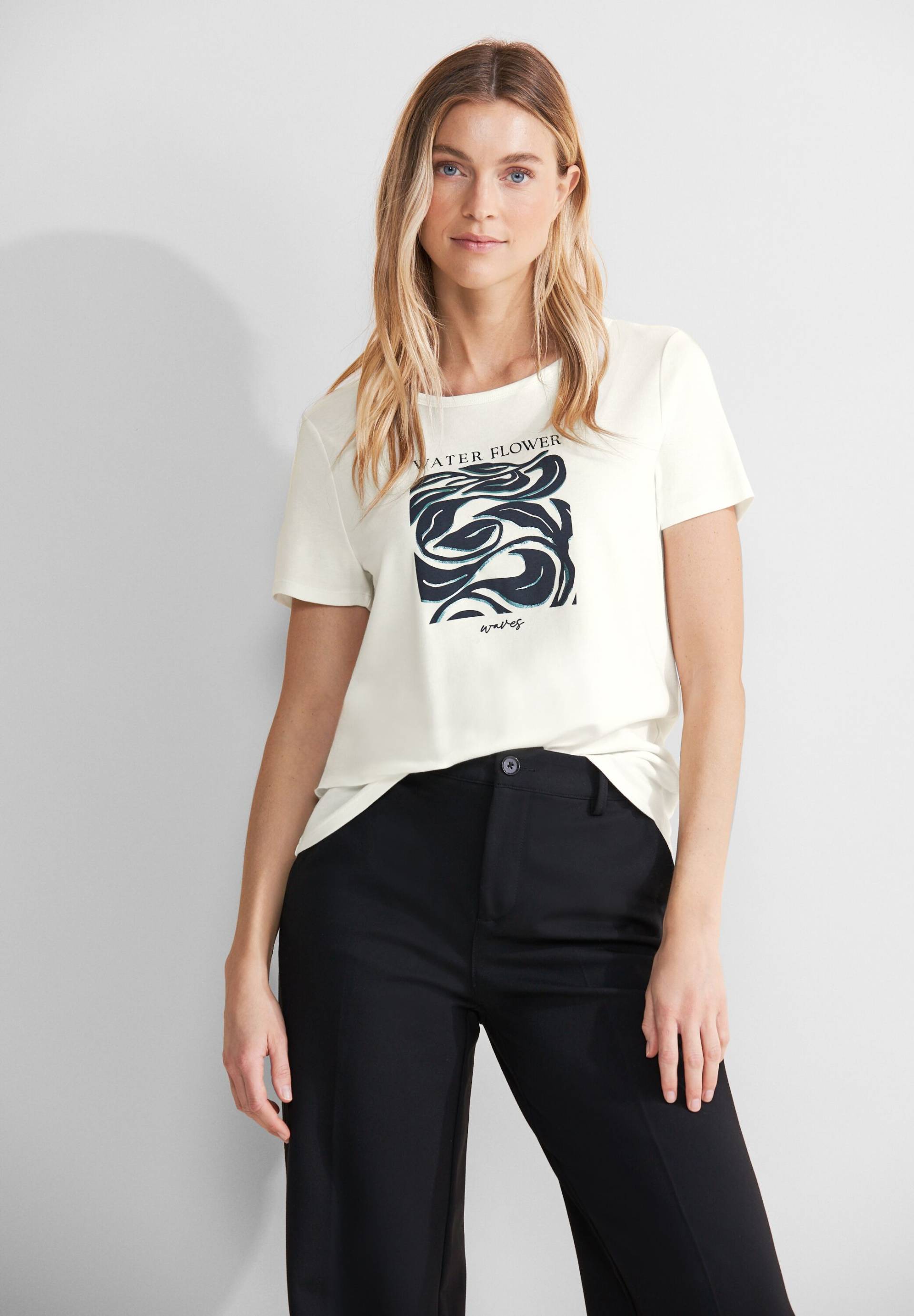 STREET ONE T-Shirt »Interlock Part Print Shirt« von Street One