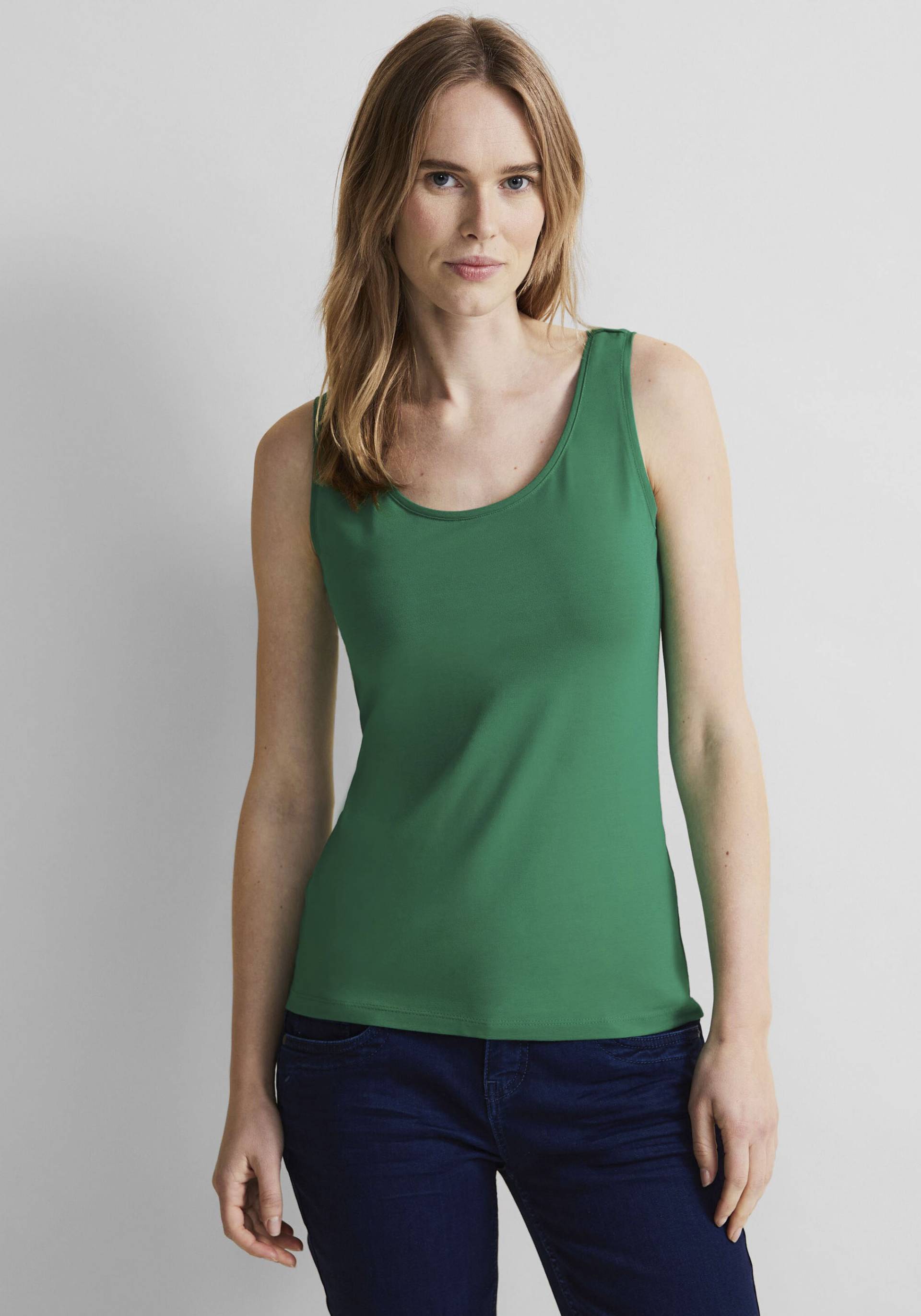 STREET ONE Tanktop, in Unifarbe von Street One