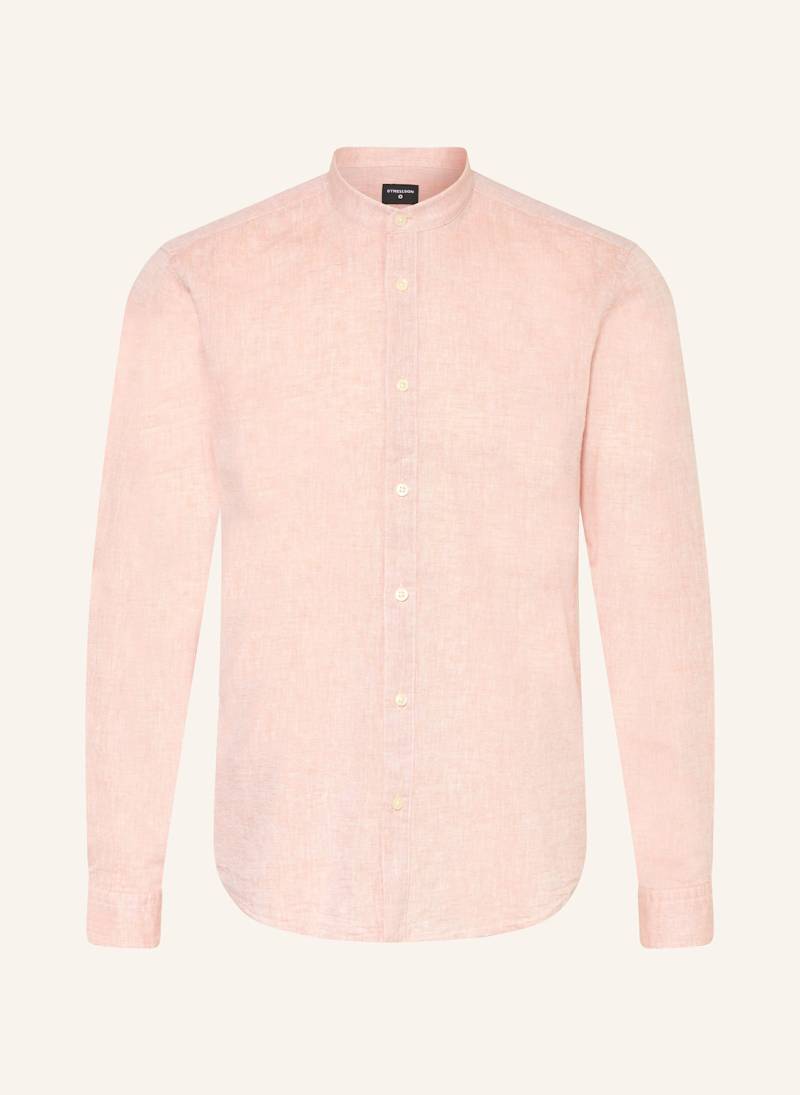 Strellson Hemd Cornel-W Regular Fit Mit Leinen rosa von Strellson