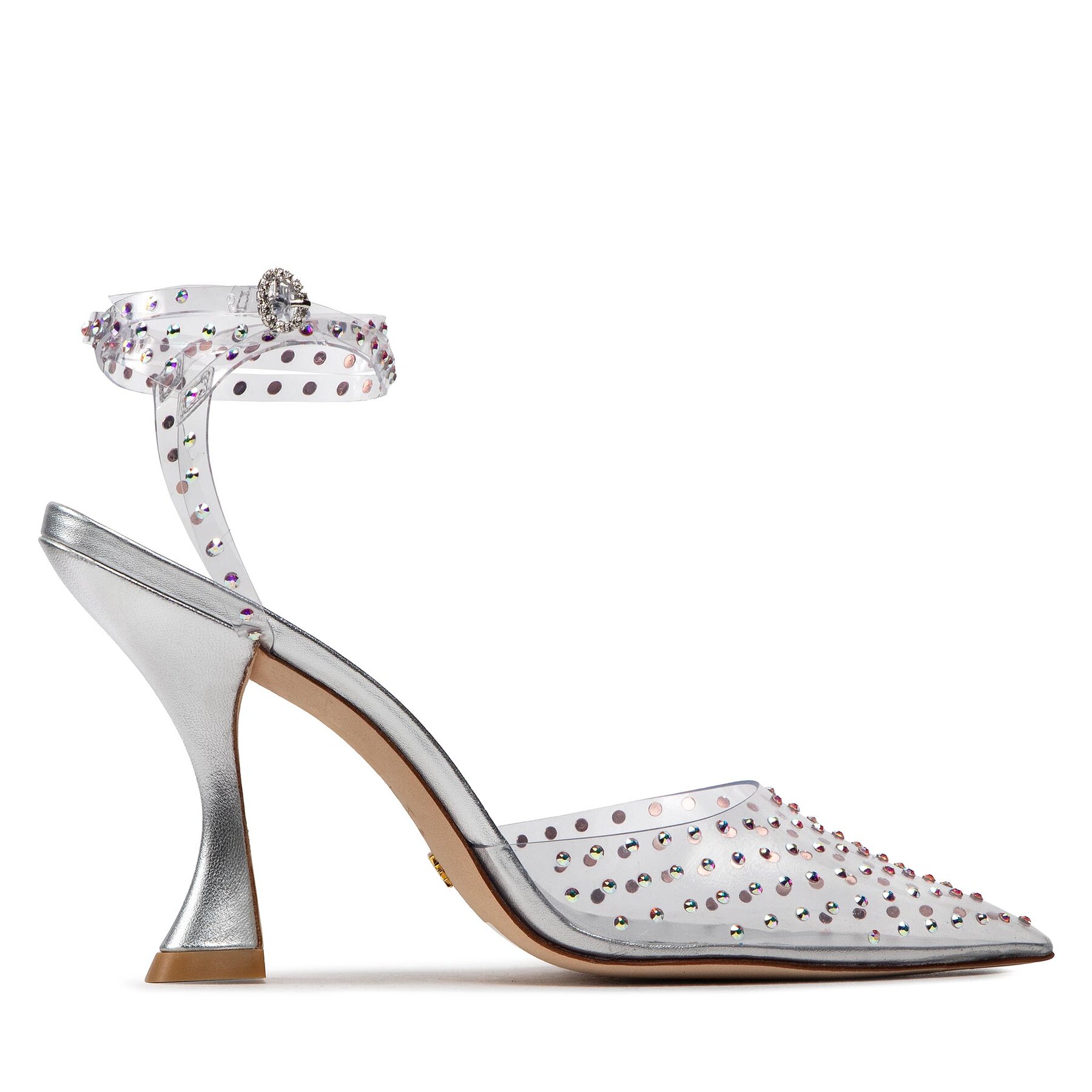 Sandalen Stuart Weitzman Glamxcrve100wrppmp Clear/Silver/Clear von Stuart Weitzman