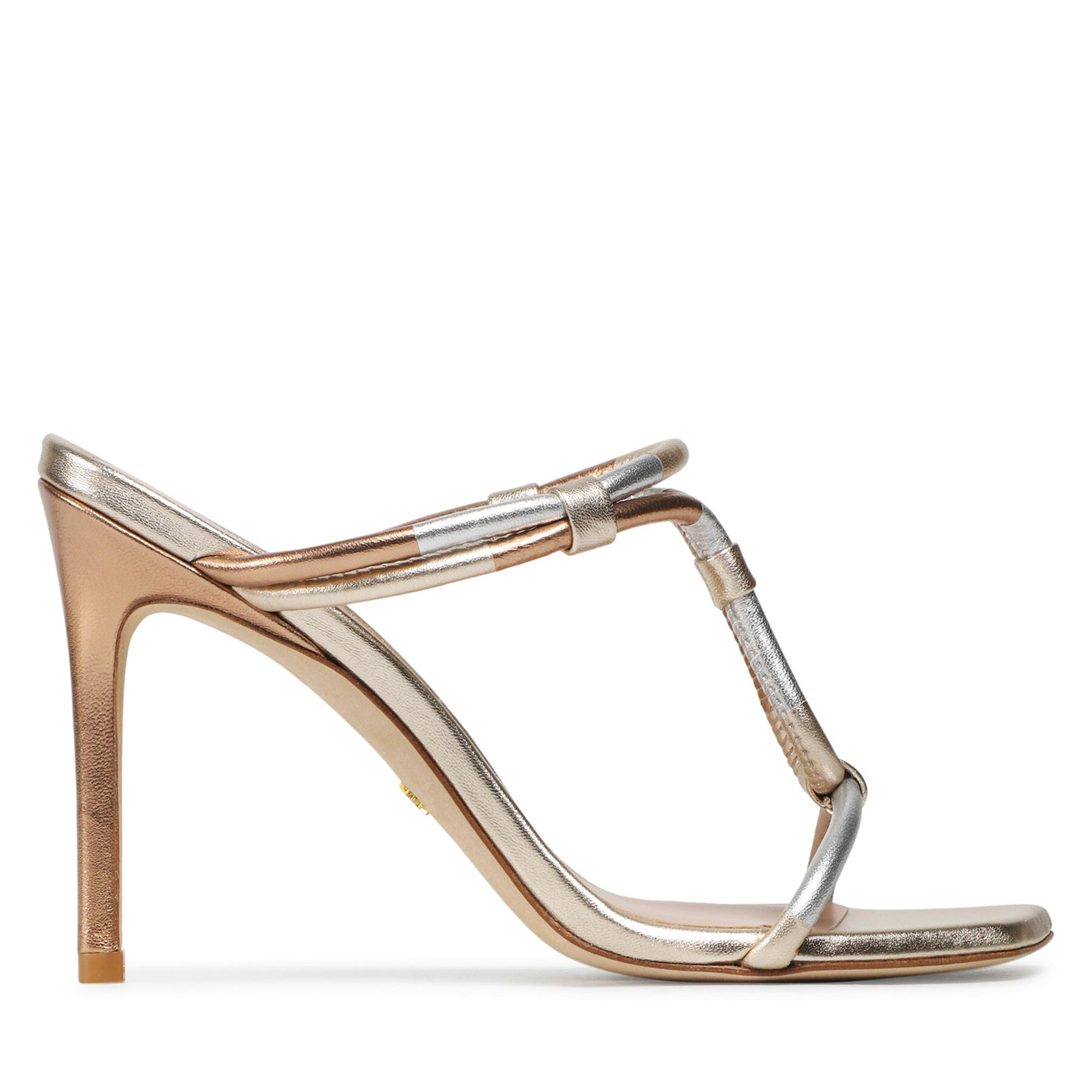 Sandalen Stuart Weitzman Woven Knot 100 Sanda SA620 Goldfarben Sandalen Stuart Weitzman Woven Knot 100 Sanda SA620 Goldfarben von Stuart Weitzman