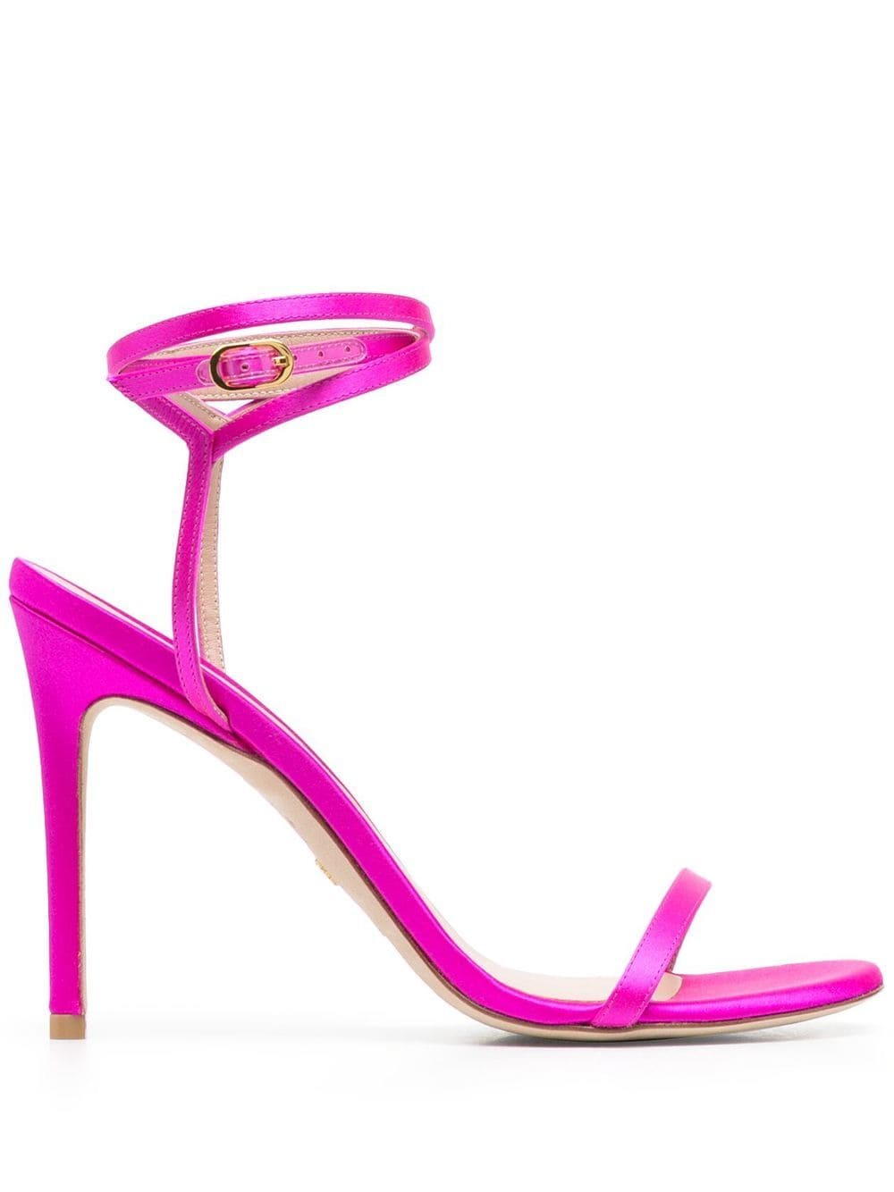 Stuart Weitzman 120mm stiletto leather sandals - Pink von Stuart Weitzman