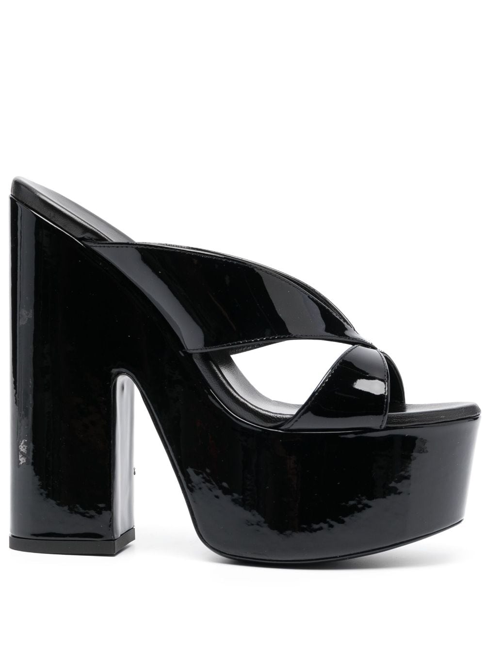 Stuart Weitzman 160mm leather platform sandals - Black von Stuart Weitzman