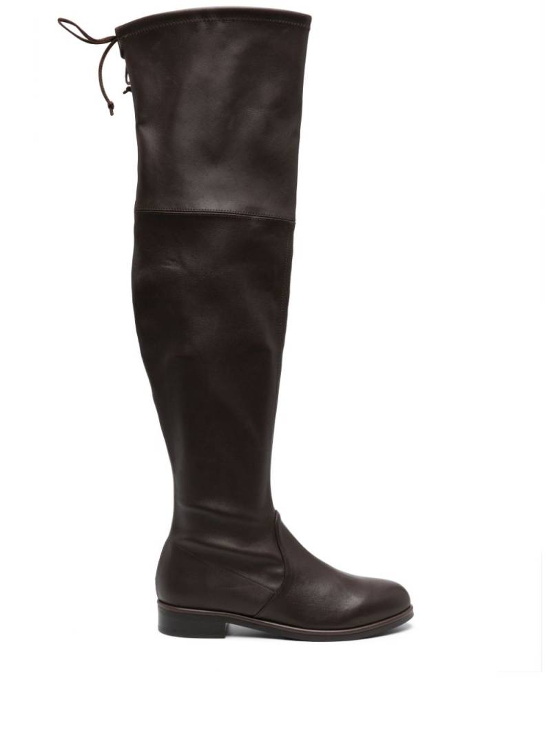 Stuart Weitzman 30mm tie-fastening thigh-high boots - Brown von Stuart Weitzman