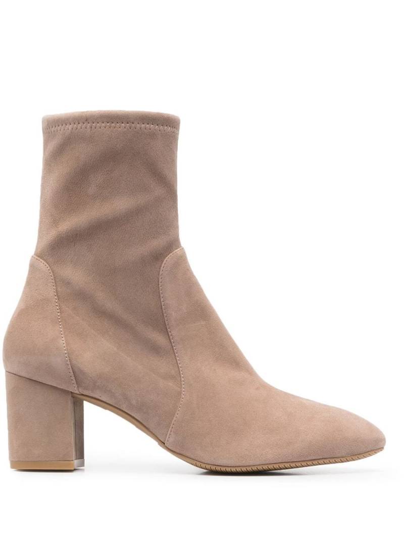 Stuart Weitzman 65mm suede ankle boots - Neutrals von Stuart Weitzman