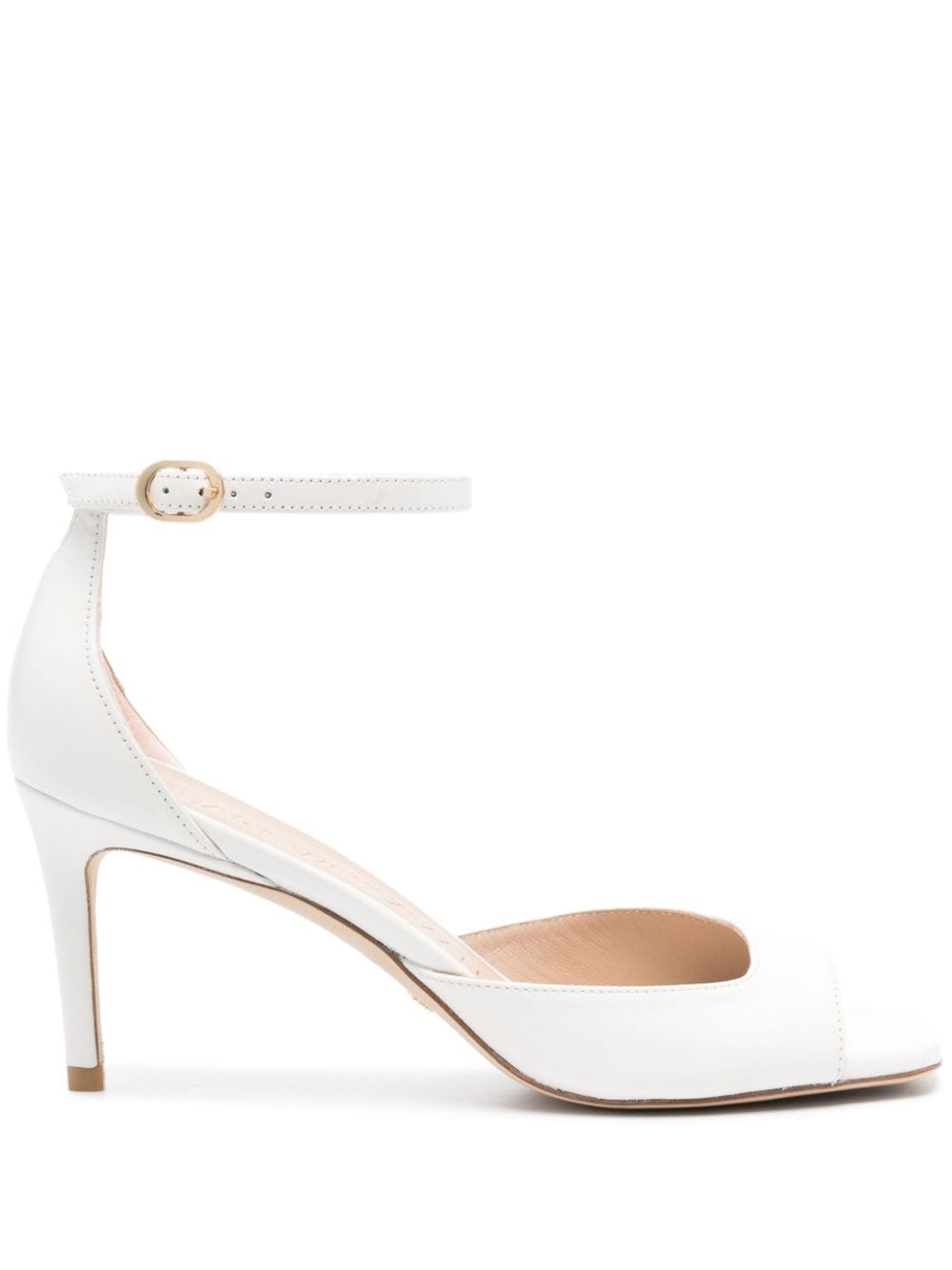 Stuart Weitzman 90mm leather sandals - White von Stuart Weitzman