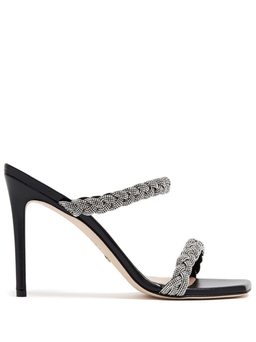 Stuart Weitzman Addison 100mm leather sandals - Black von Stuart Weitzman