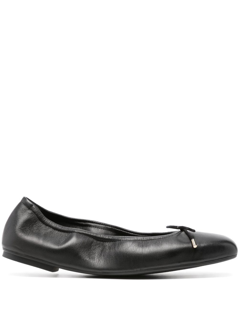 Stuart Weitzman Bardot leather ballerina shoes - Black von Stuart Weitzman