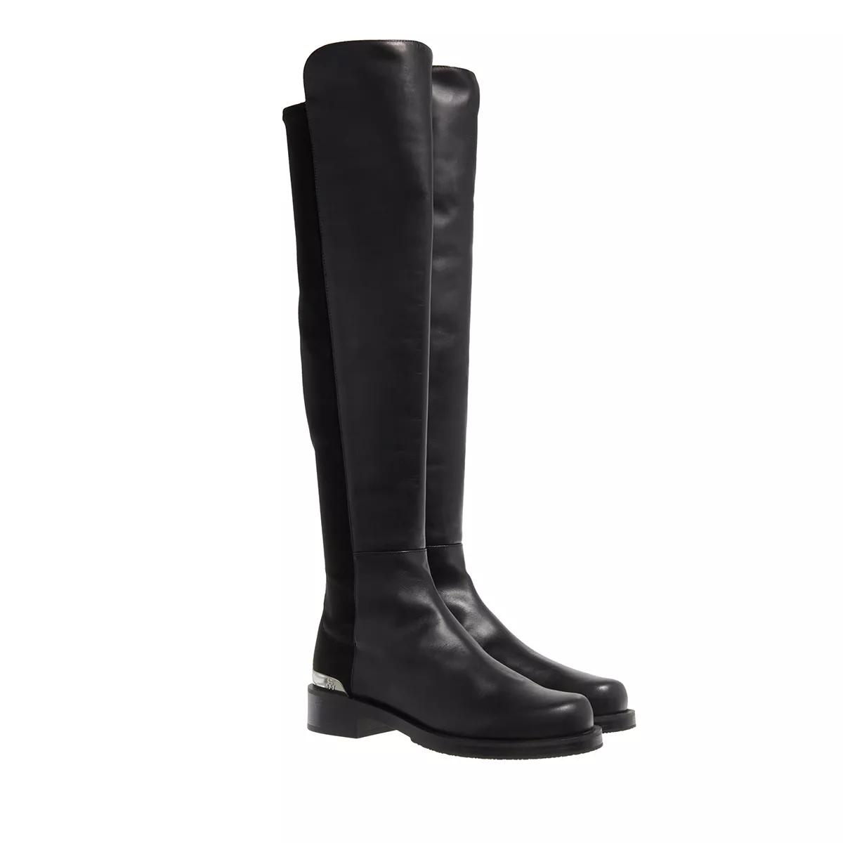 Stuart Weitzman Boots & Stiefeletten - 5050 Bold Logo Boot - Gr. 39 (EU) - in Schwarz - für Damen von Stuart Weitzman