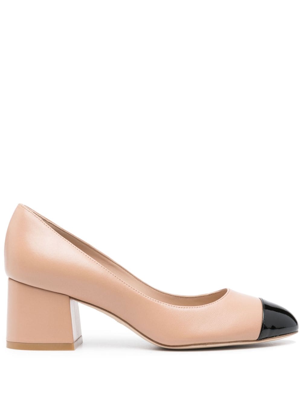 Stuart Weitzman Flare leather pumps - Neutrals von Stuart Weitzman