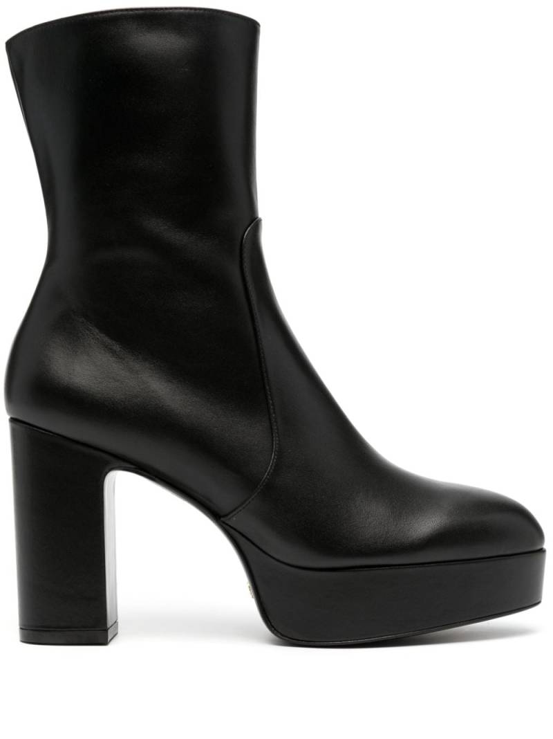 Stuart Weitzman Lala 110mm zip-up leather boots - Black von Stuart Weitzman